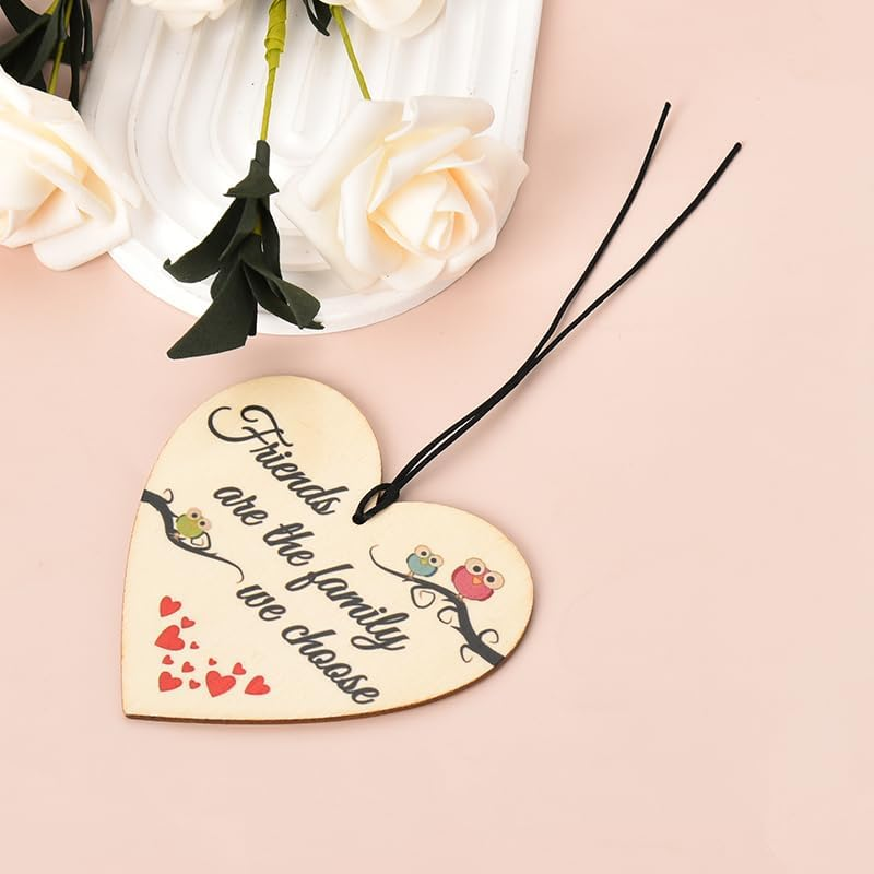 Best Friend Gift Ornaments for Women Girls BFF Friendship Ornament, Bestie Birthday Gifts, Female Friends Themed Party Decorations, Hanging Wall Decor Sign Plaque image number 1