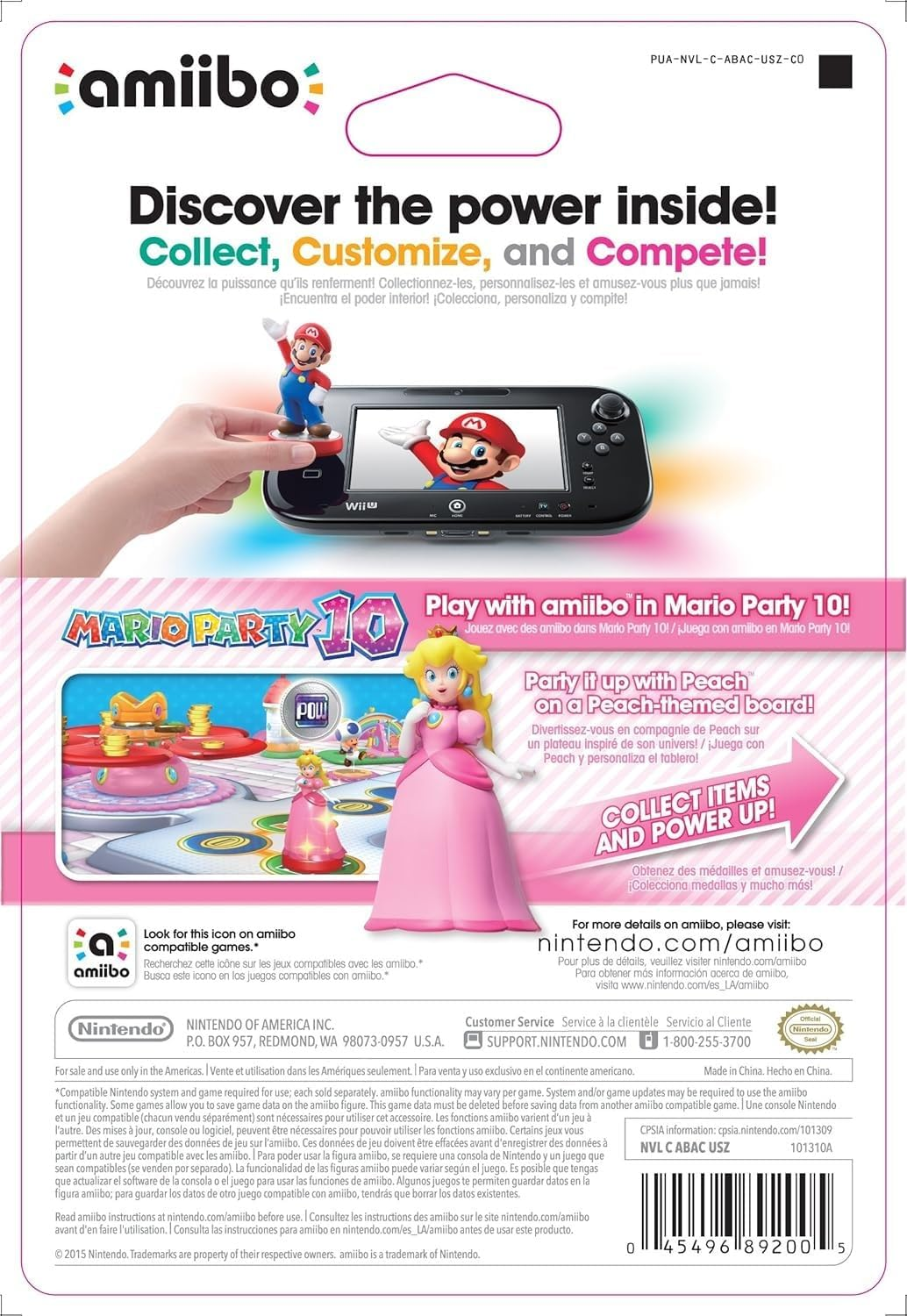 Nintendo Amiibo Character Peach (Super Mario Collection)
