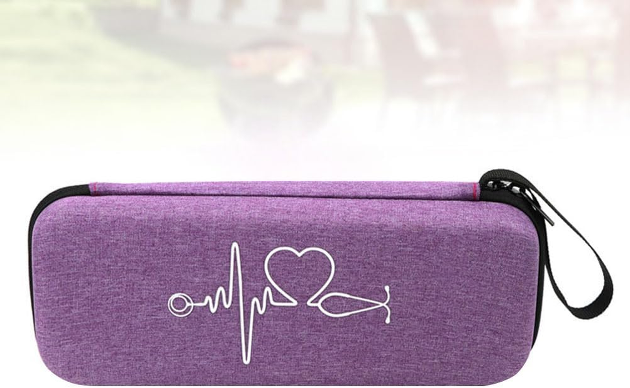 Baluue 1Pc Portable Stethoscope Case with Inner Mesh Pocket Shockproof Storage Bag Compatible with Litш Compact Design for Easy Carrying Pouch for Accessories Options - Red image number 3