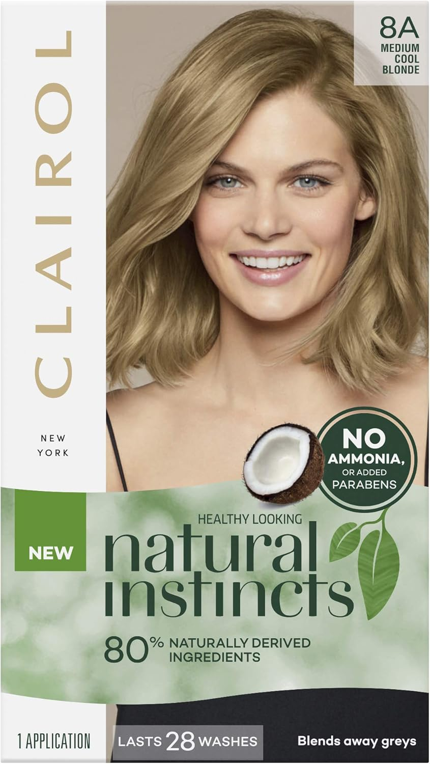 Clairol Natural Instincts Semi-Permanant Hair Colour, 8A Medium Cool Blonde, Ammonia Free, Natural Hair Colour image number 3