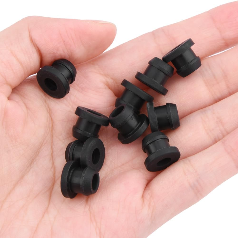 10Pcs RV Stove Grommet Kit, Closed Rubber Hole Plug, Heat Resistant Stove Parts Grommets Rubber Grommet Kit, Stove Protector Range Burner Grate Rubber Feet Pad(Black) image number 6