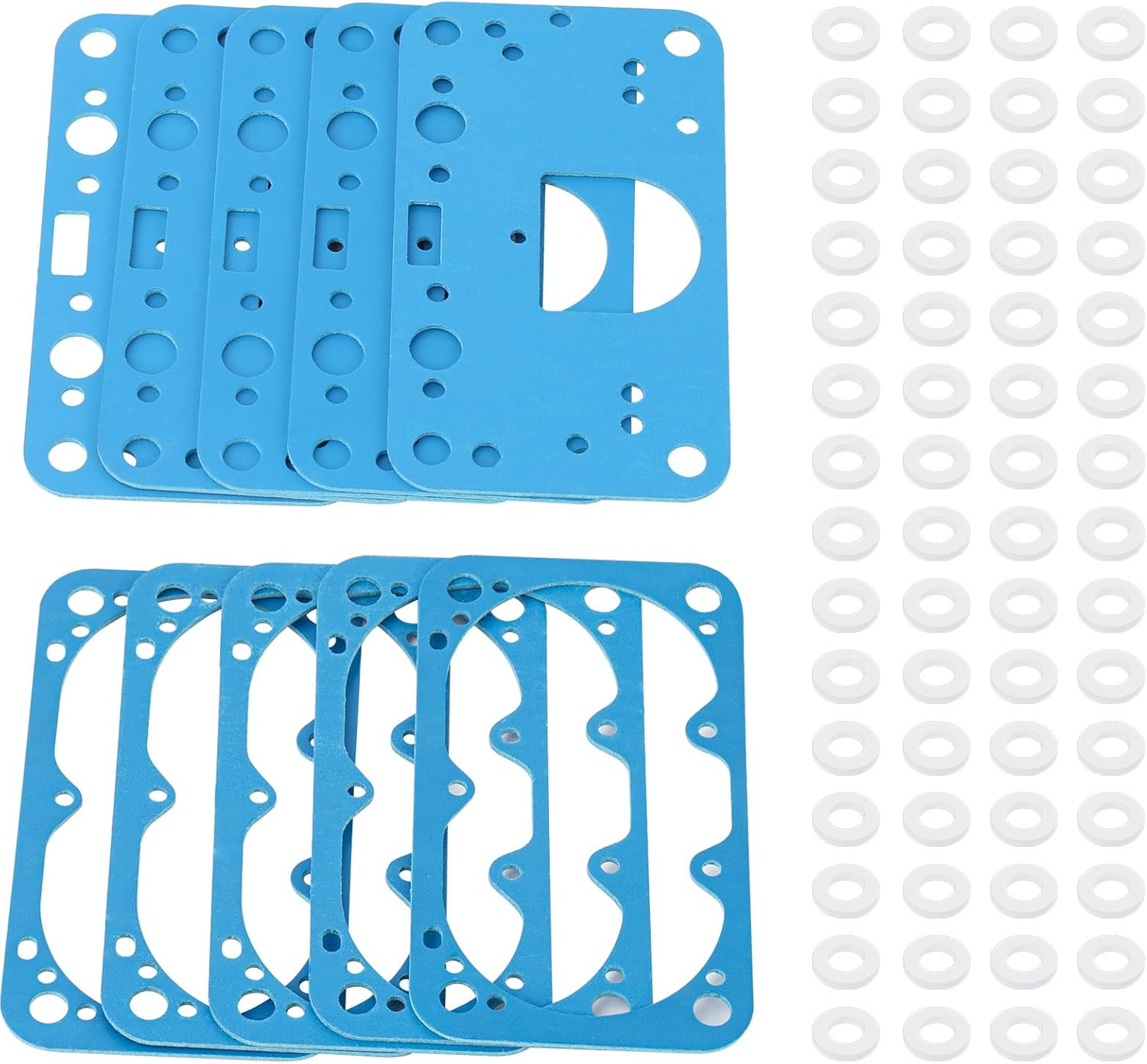 4150 Carburetor Rebuild Kit Gasket, Fuel Bowl Gasket Kit Replacement for Holley 8-2000 M2300 4150 8-2000QFT Fit Holley Carburetor Fuel Bowl Jet Kit image number 1