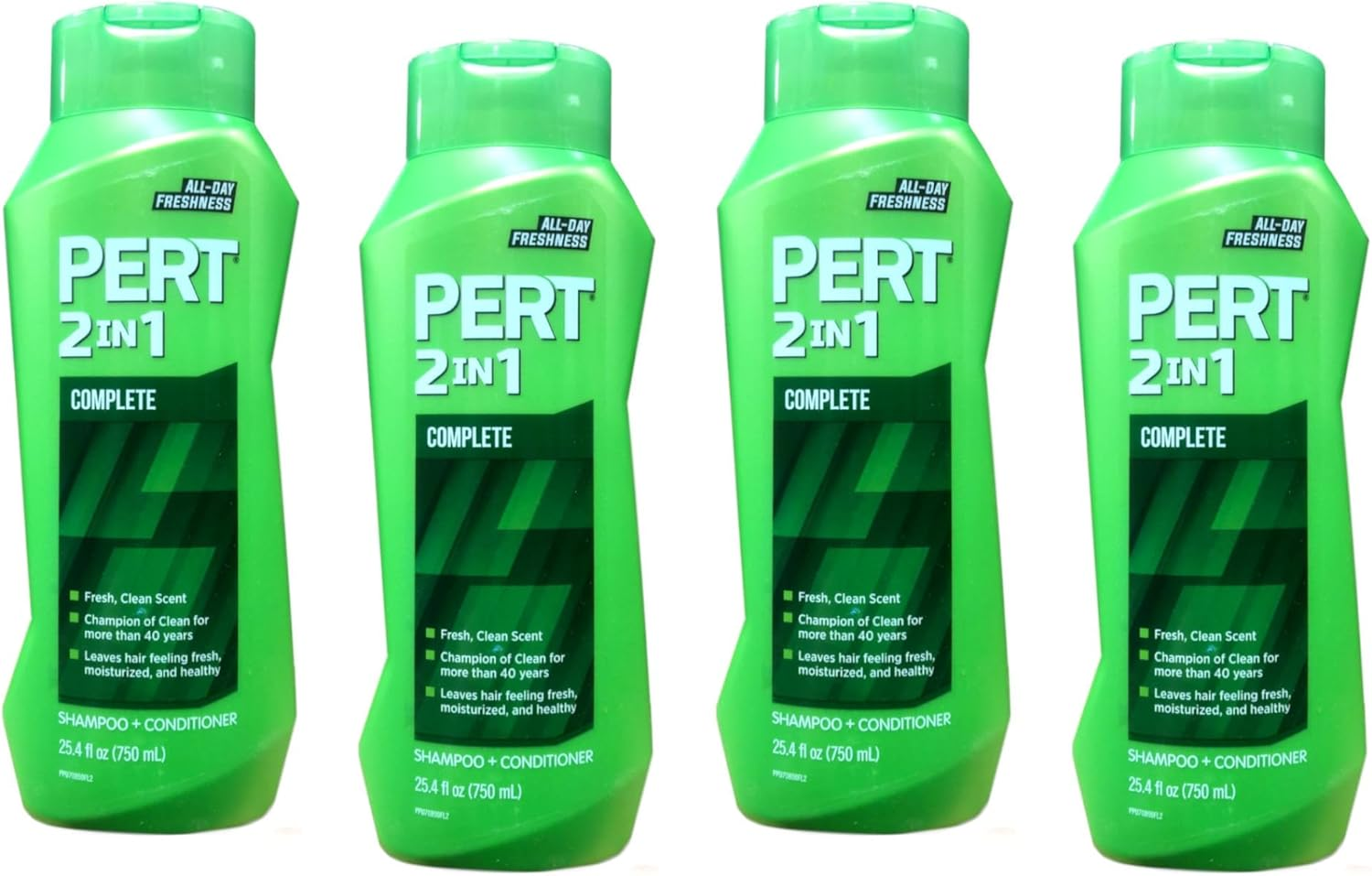 Pert plus 5.1Cm 1 Shampoo + Conditioner, Classic Clean 750 Ml (Pack of 4) image number 1