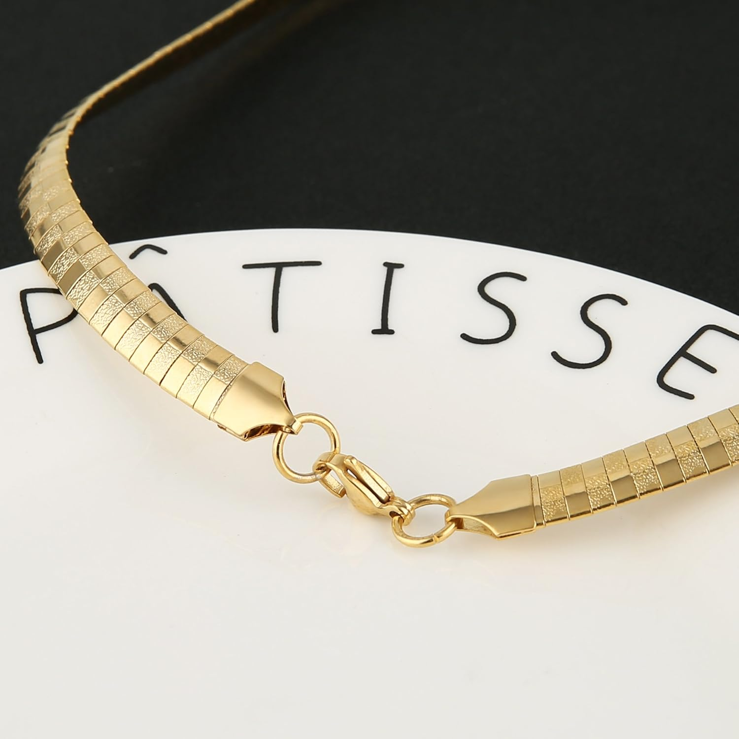 HZMAN Stainless Steel Omega Chain 8Mm Solid 18 Inch Necklace and 8.5 Inch Bracelet Jewelry Set for Men Women image number 1