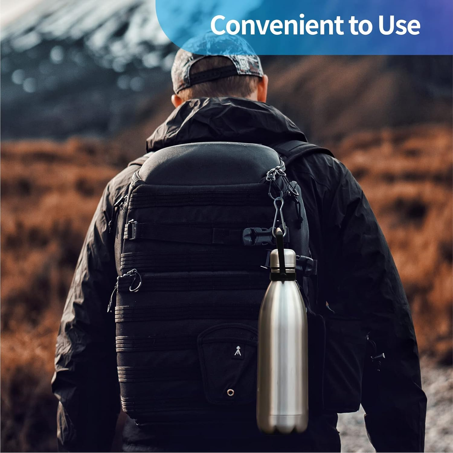 10PCS Stainless Steel Flag Pole Clips - 2 Inch Premium Boat Flag Pole Snaps Hooks - Heavy Duty Spring Snaps - Metal Spring Lanyard Clips for Shower Curtain Key Chain Carabiners image number 2