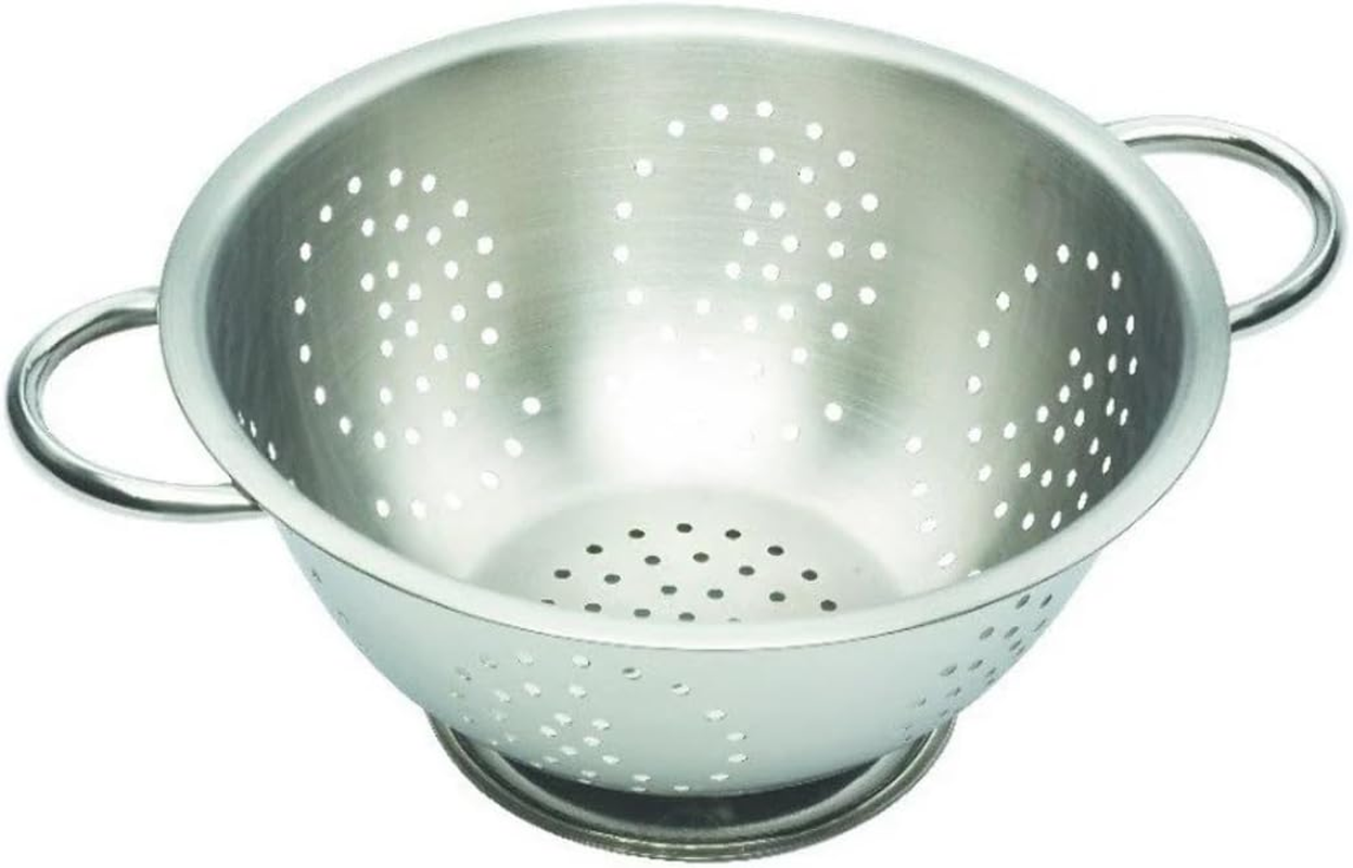 Stanley Rogers Satin Colander Bowl, Silver, 3.0L