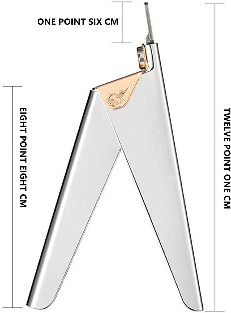 Taoluwin Acrylic Nail Tip Clippers, Stainless Steel Fake Nail Trimmer, Professional Nails Cutters with Adjustable Tension Knob, Ergonomic Spring Design for Effortless Shaping for Artificial & False Nails image number 1