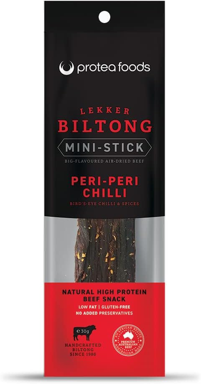 Protea Foods Peri Peri Chilli Lekker Biltong Mini-Sticks - 30G image number 2