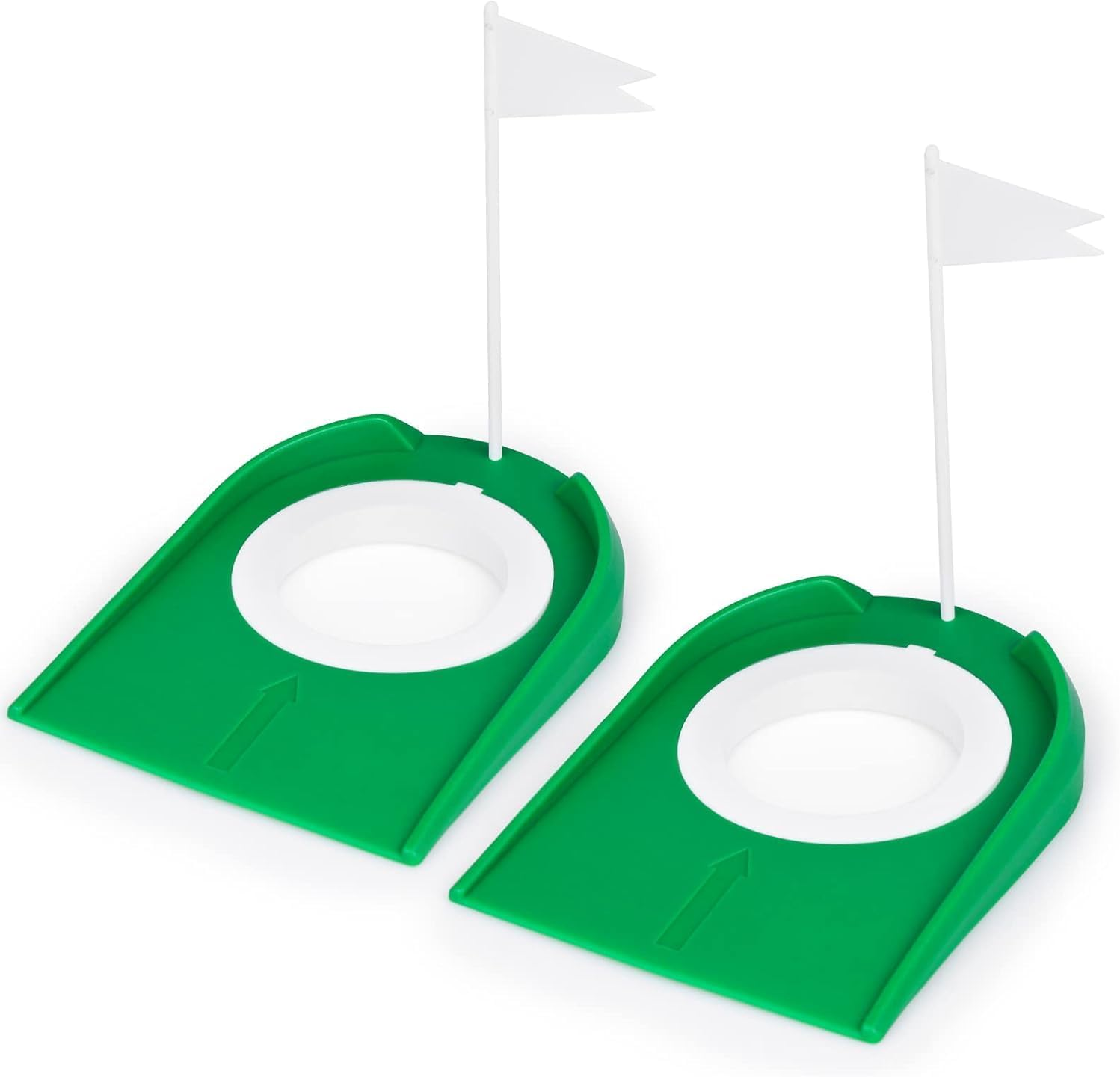 2 Pack Golf Putting Cup with Flag, Practice Golf Hole Training Aids image number 5