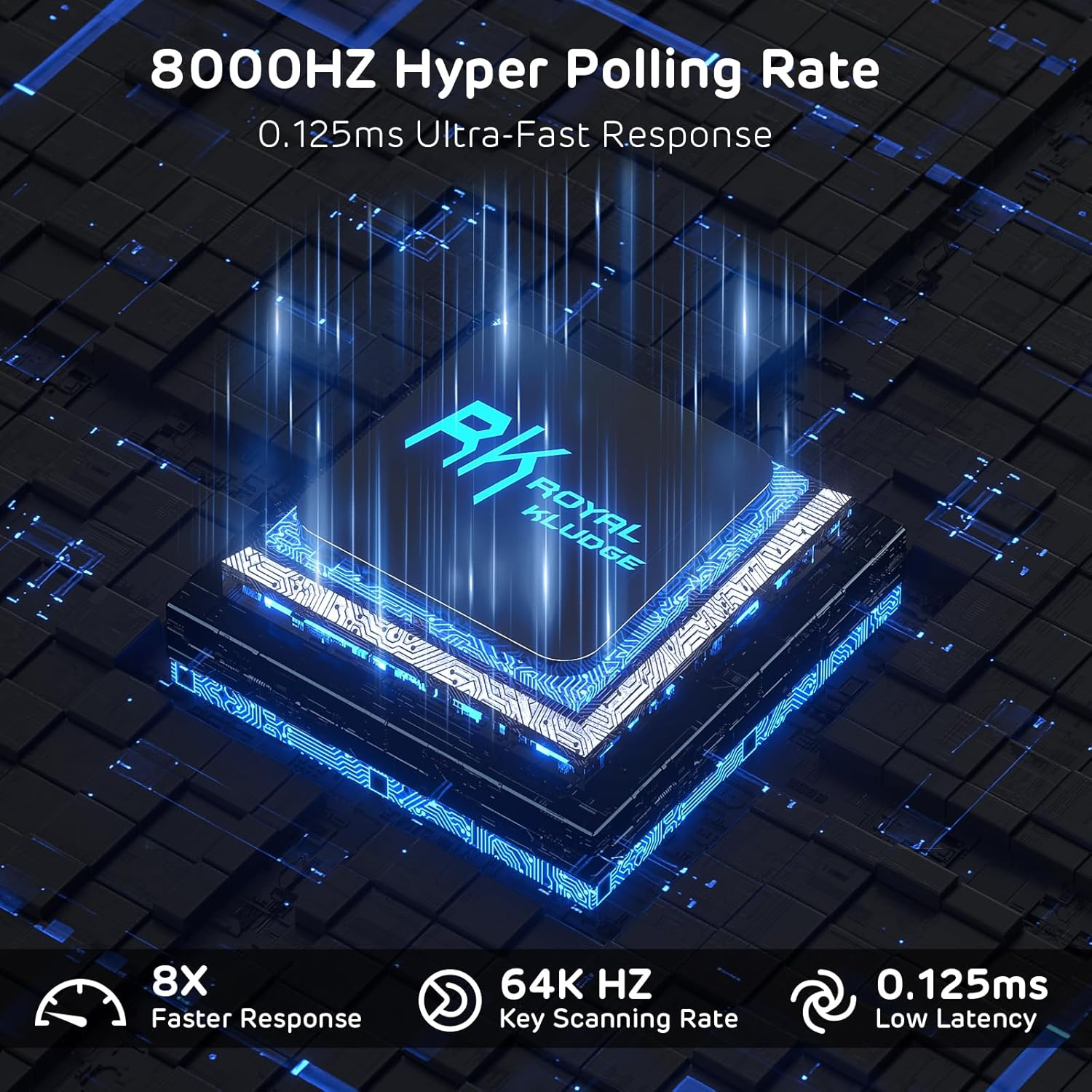 RK ROYAL KLUDGE C87 HE Rapid Trigger Gaming Keyboard, 87 Keys TKL Wired RGB Mechanical Keyboard, 80% Hall Effect Magnetic Switch Keyboard W/Adjustable Actuation Point, 8K Polling Rate, for FPS Gamer - Blackpink image number 7