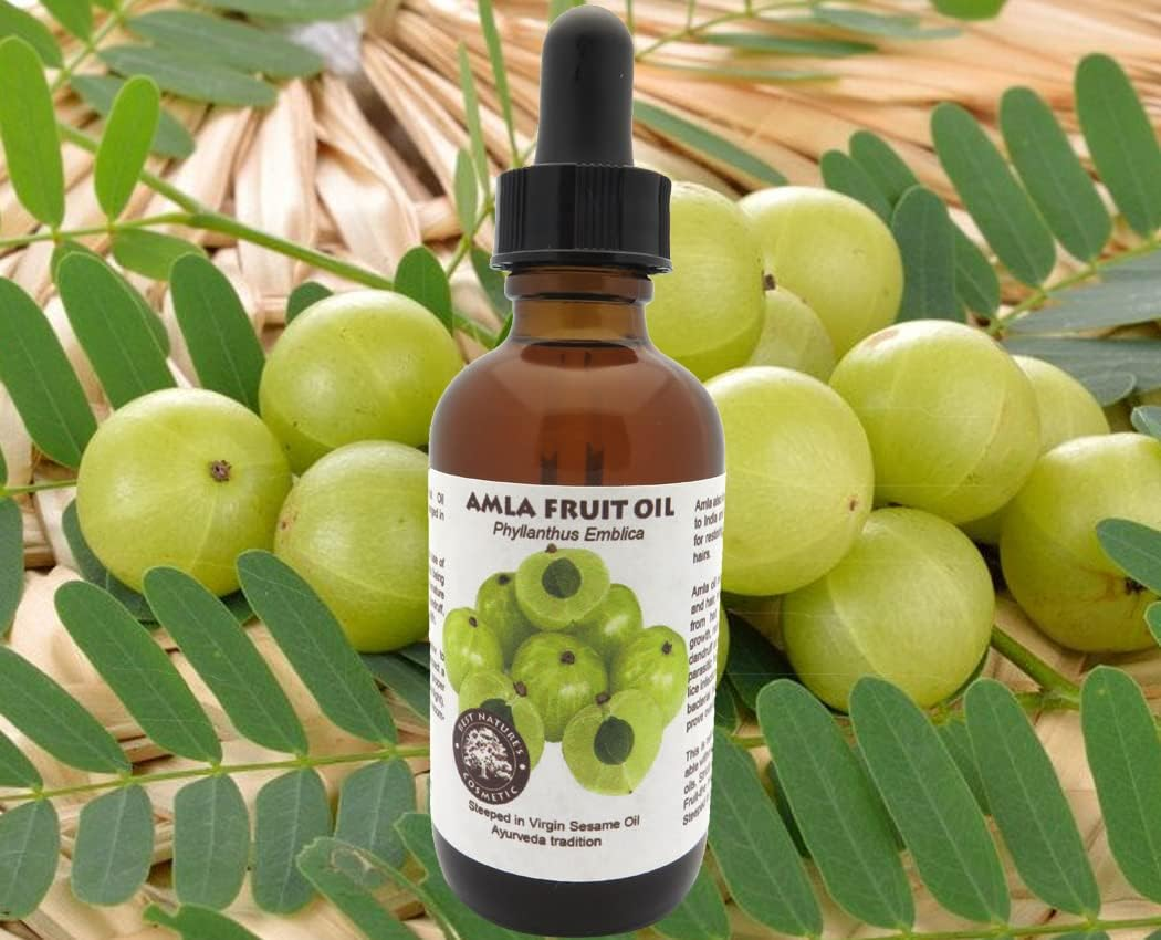 Best Nature'S Cosmetics Pure & Natural Indian Amla Oil, Indian Gooseberry Oil, Nourish the Scalp, Condition Dry and Brittle Hair, for Strong and Shiny Hair 2 Fl Oz / 60 Ml image number 1