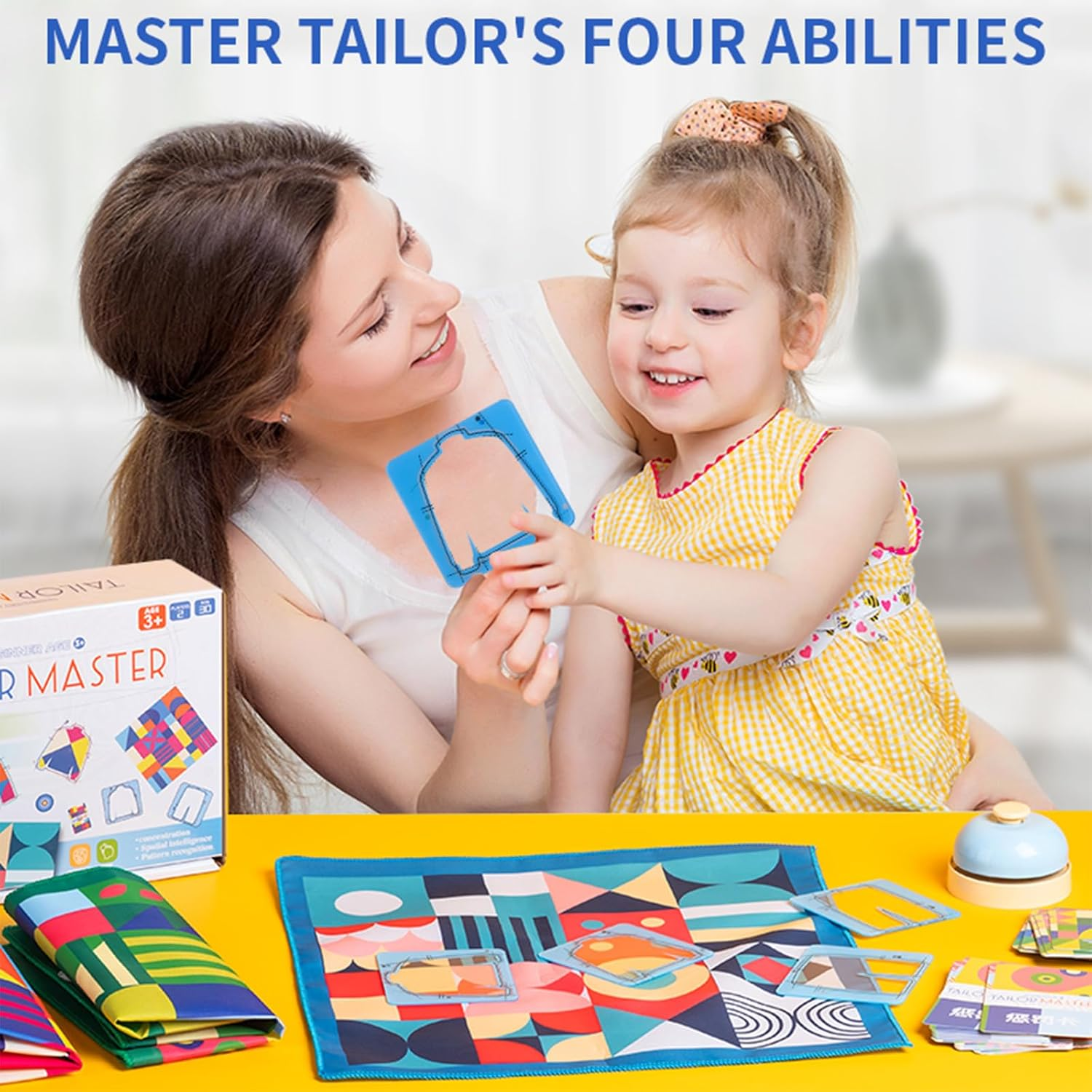 ZUNIPLEX Tailor Master Matching Game,Colour Matching Tabletop Game,Shape Sorter Toys,Thinking and Concentration Training Toy for 3 4 5 6 Year Olds image number 4