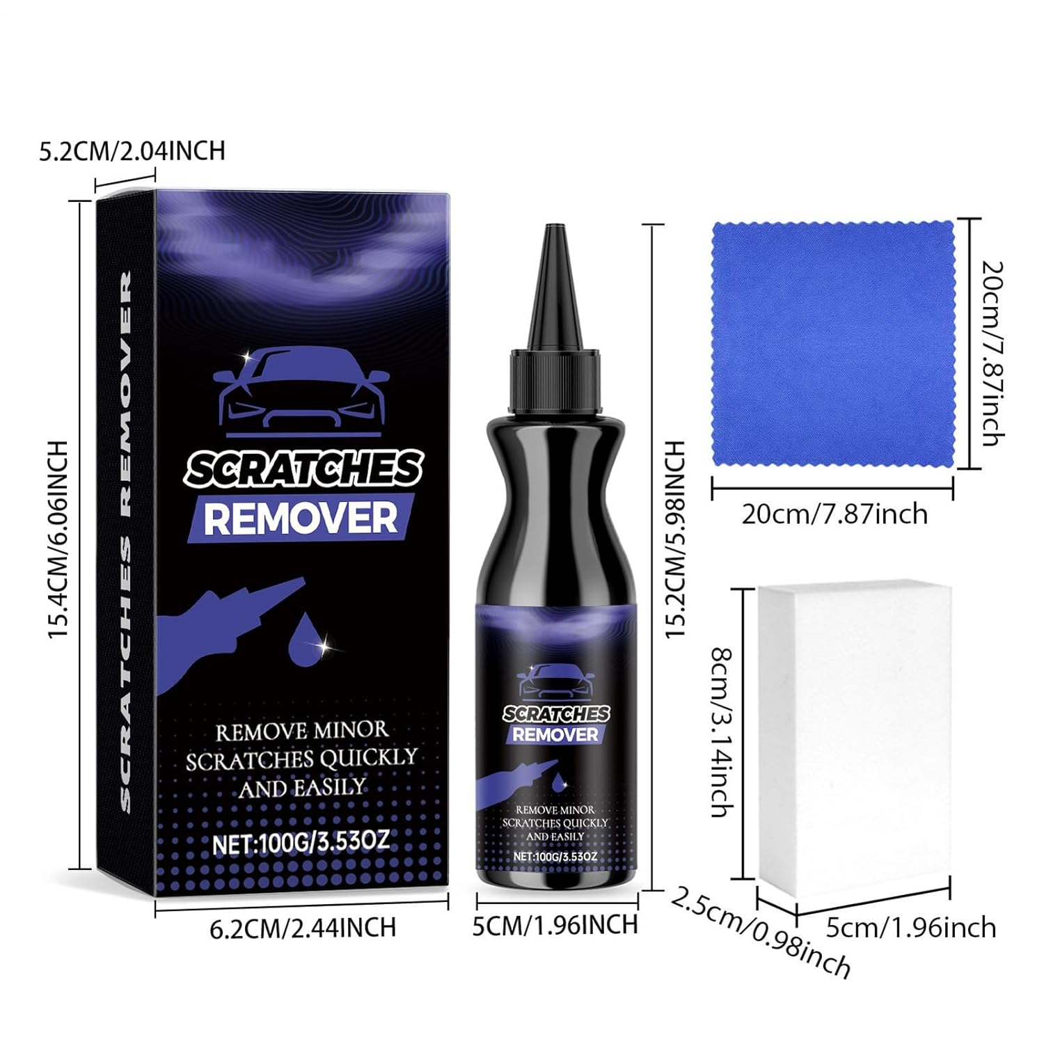 Scratch Remover for Cars | Automotive Paint Polishing Product | Vehicle Polishing Agent - for Car Owners Truck Enthusiasts Detailers Fleet Managers Collectors Door Bumper image number 5