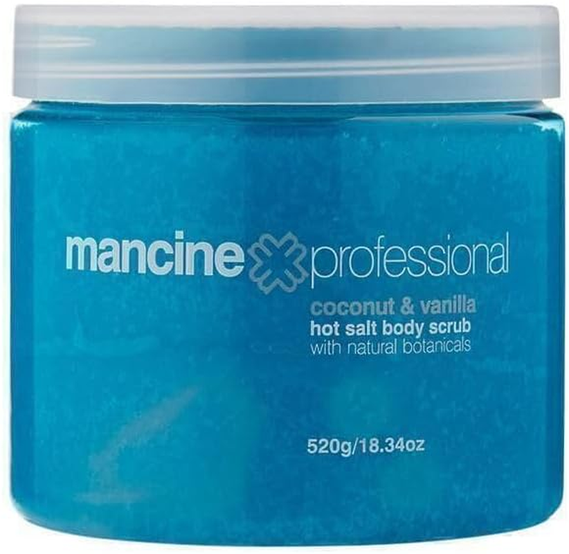 Mancine Hot Salt BODY SCRUB Sea Salts Exfoliate COCONUT & VANILLA - 520G (P8978)