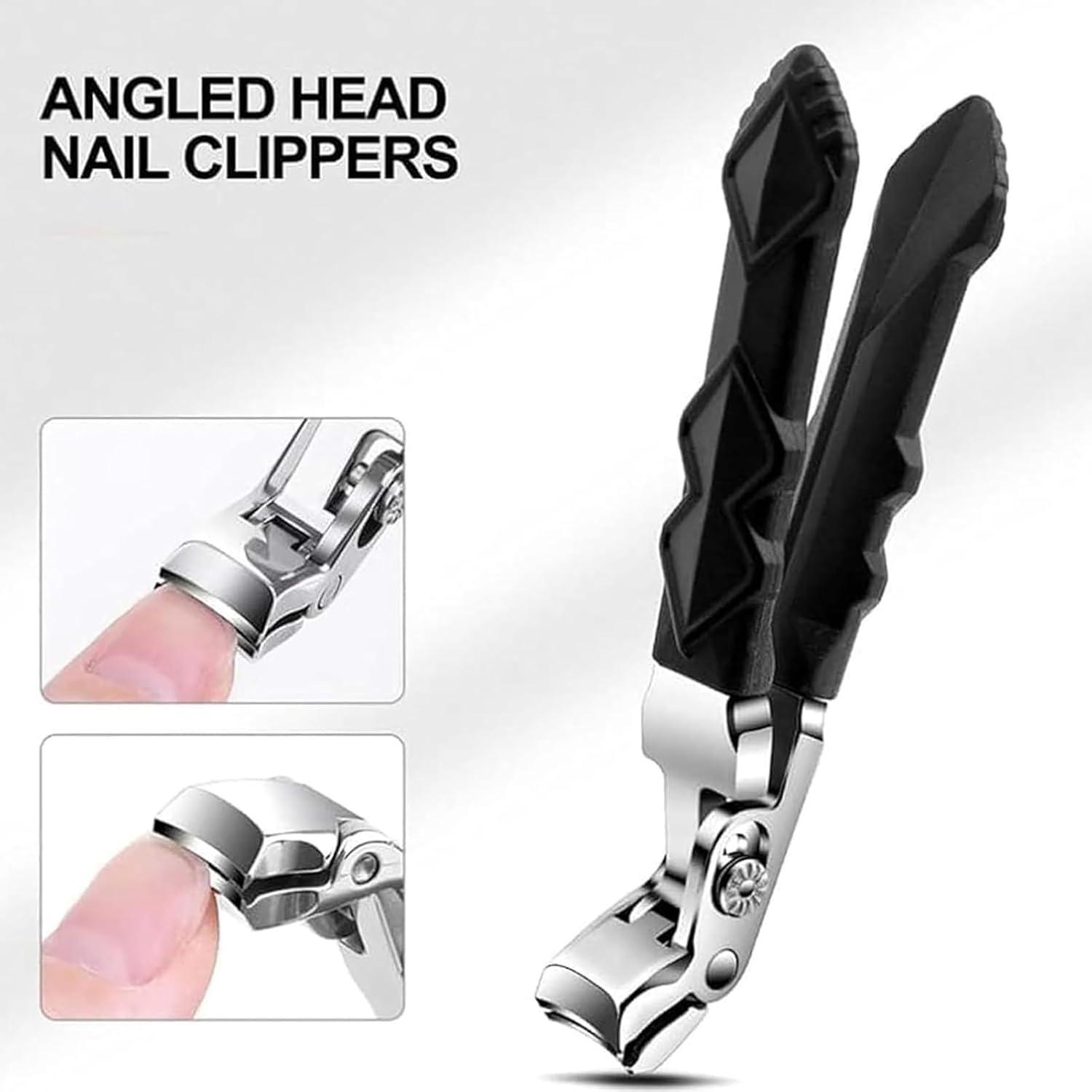 Toe Nail Clippers,Portable Travel Nail Scissors - Angled Stainless Steel Trimmer Scissors for Travel Precision Cutting Men Adult Women Kids Home Seniors image number 6