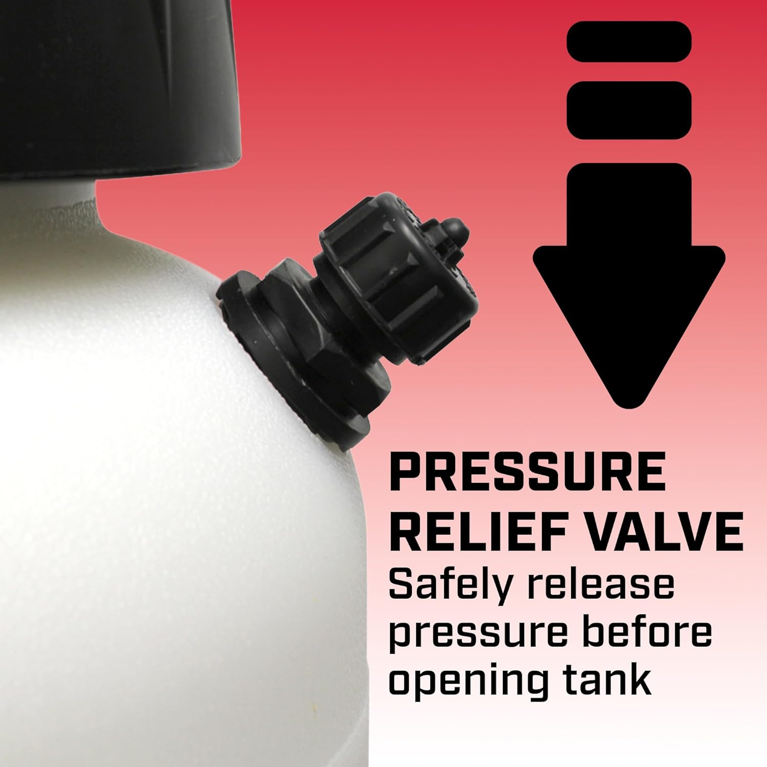 Chapin 26021XP Made in USA 2-Gallon Heavy-Duty Compression Sprayer for Professional Use, with 3 Nozzles -One Brass, Pressure Relief Valve, Comfort Grip Handle, Translucent White image number 6