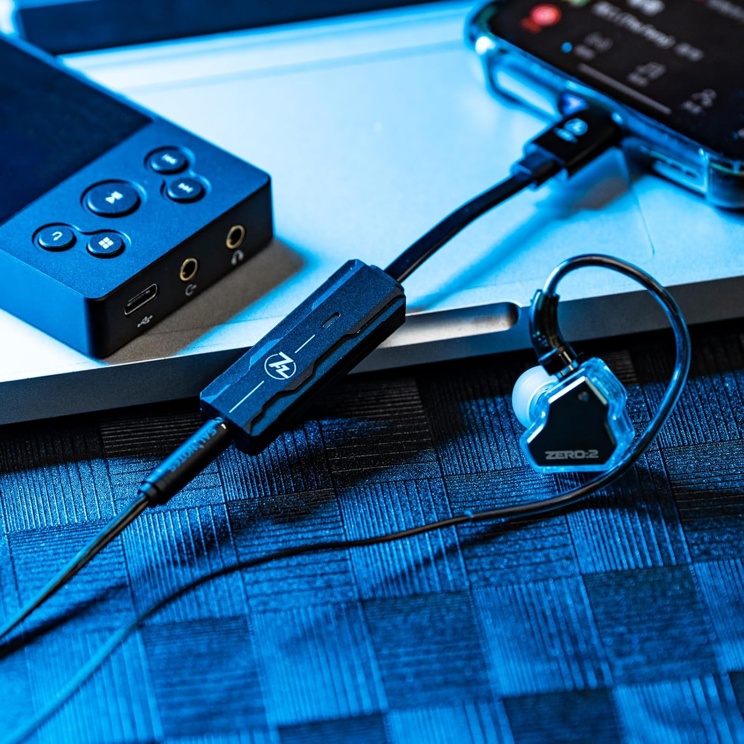 Linsoul 7HZ SEVENHERTZ 71 Portable Headphone Amplifier DAC Dongle with AK4377 Chip, High-End OCC Cable, Supports Android 5.1 and Above image number 6