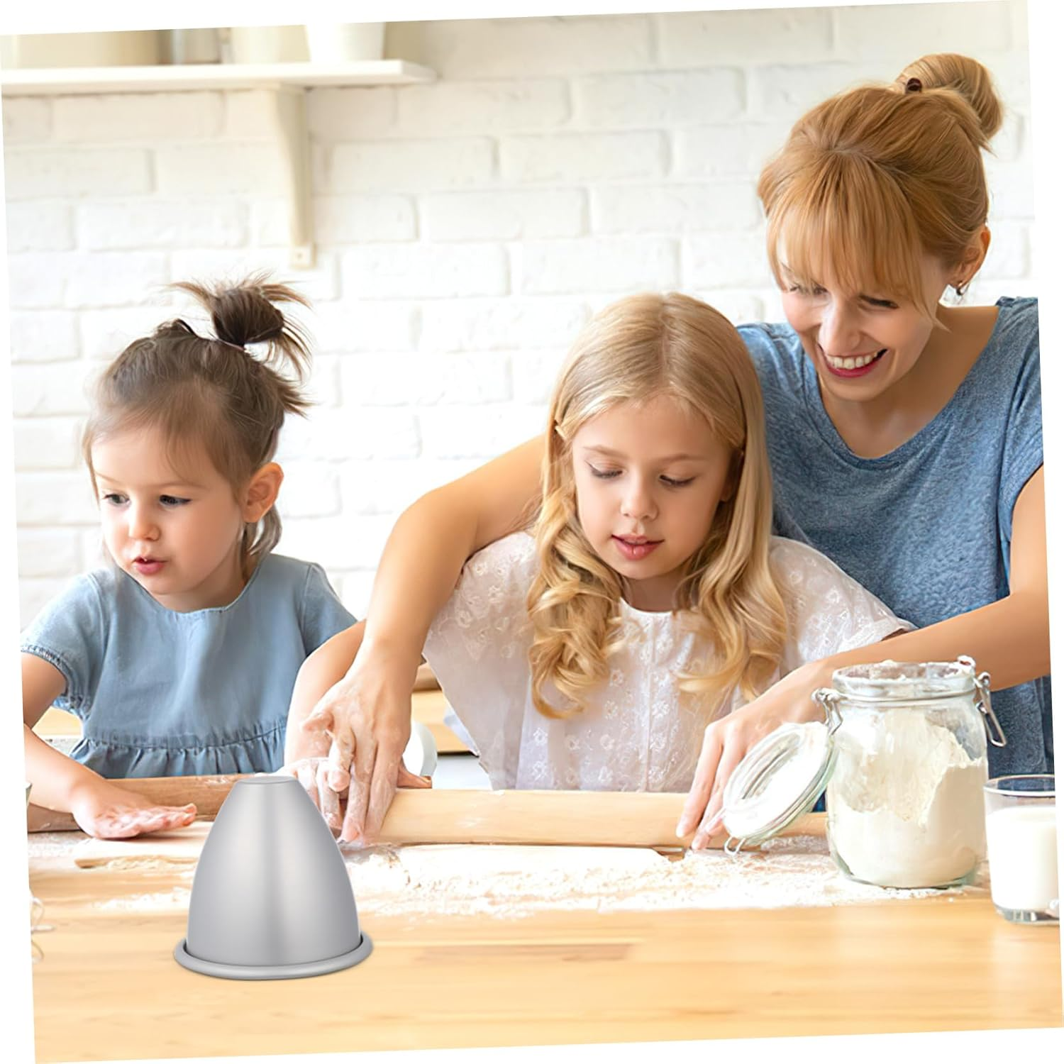 OFFSCH Doll Dessert Cake Mold Fixed Base 4-Inch Sturdy Baking Tool for DIY Pie Bakeware Suitable for Professional Home Baking image number 6