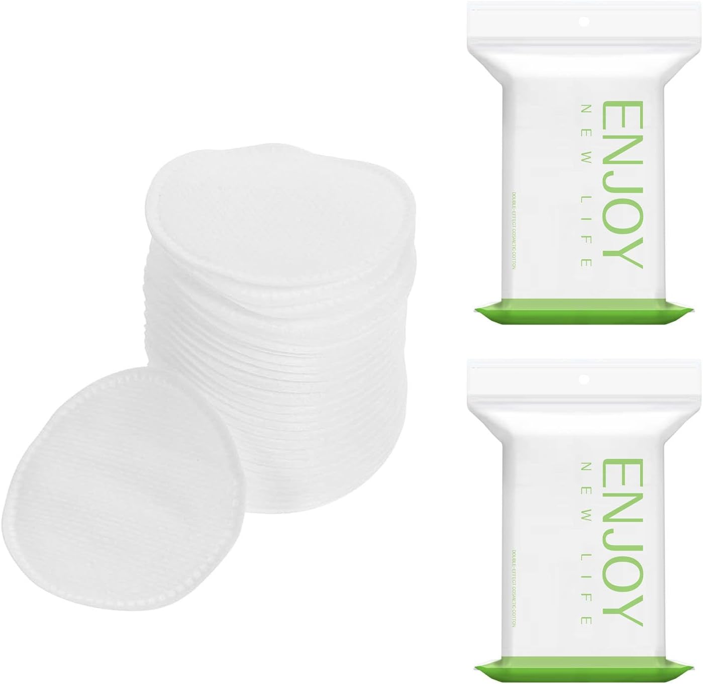 100 Pack Reusable Makeup Remover Pads, Makeup Remover Toner Pads, Cotton Pads for Face, Cotton Pads Round,Lint-Free Makeup Remover Pads for Face Cleansing, Applying Facial Toner & Nail Polish