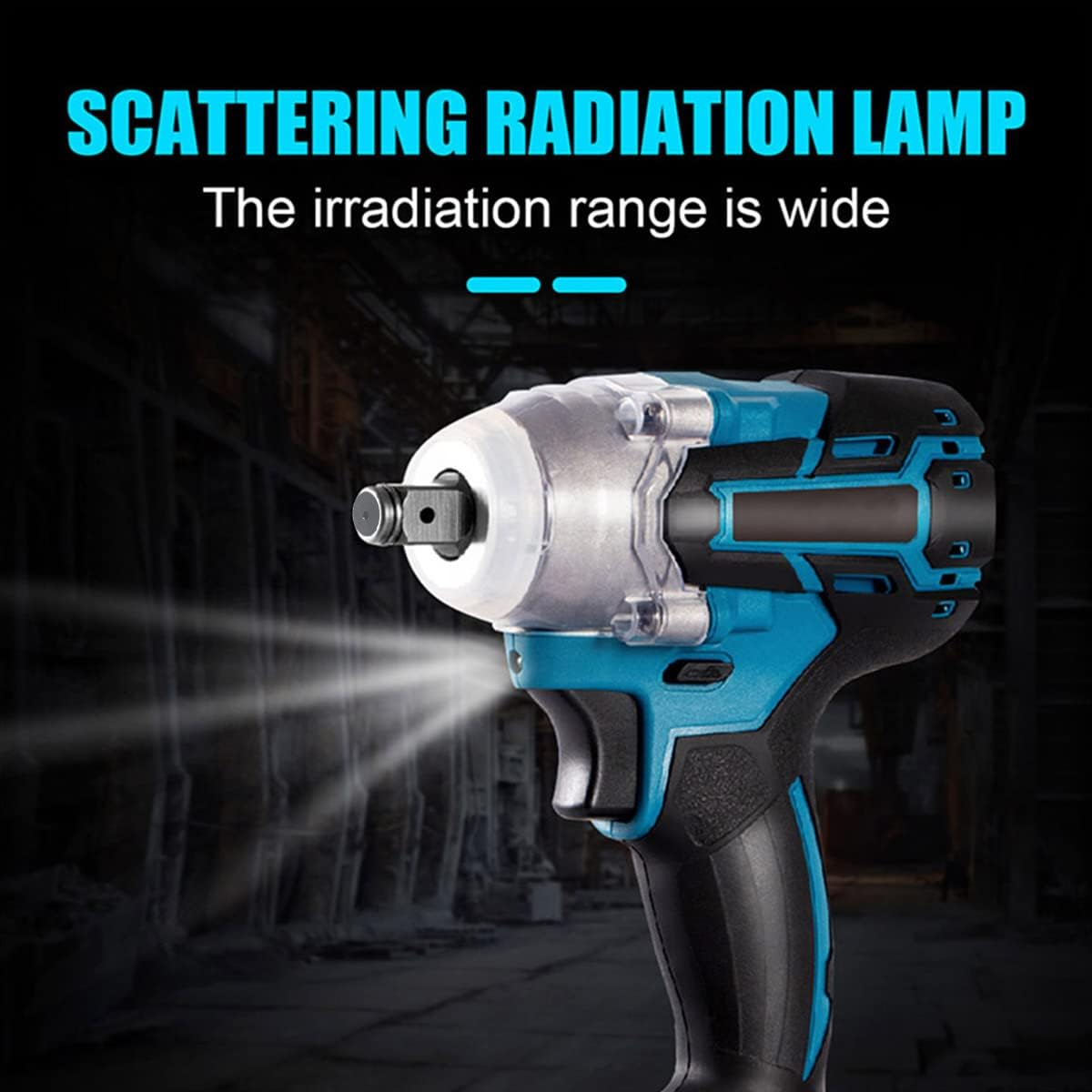 21V Cordless Brushless Impact Wrench 1/2" 3.0Ah Li Battery Wrench Tool Battery Charger 6 Sockets Case Set (Two Bateries)