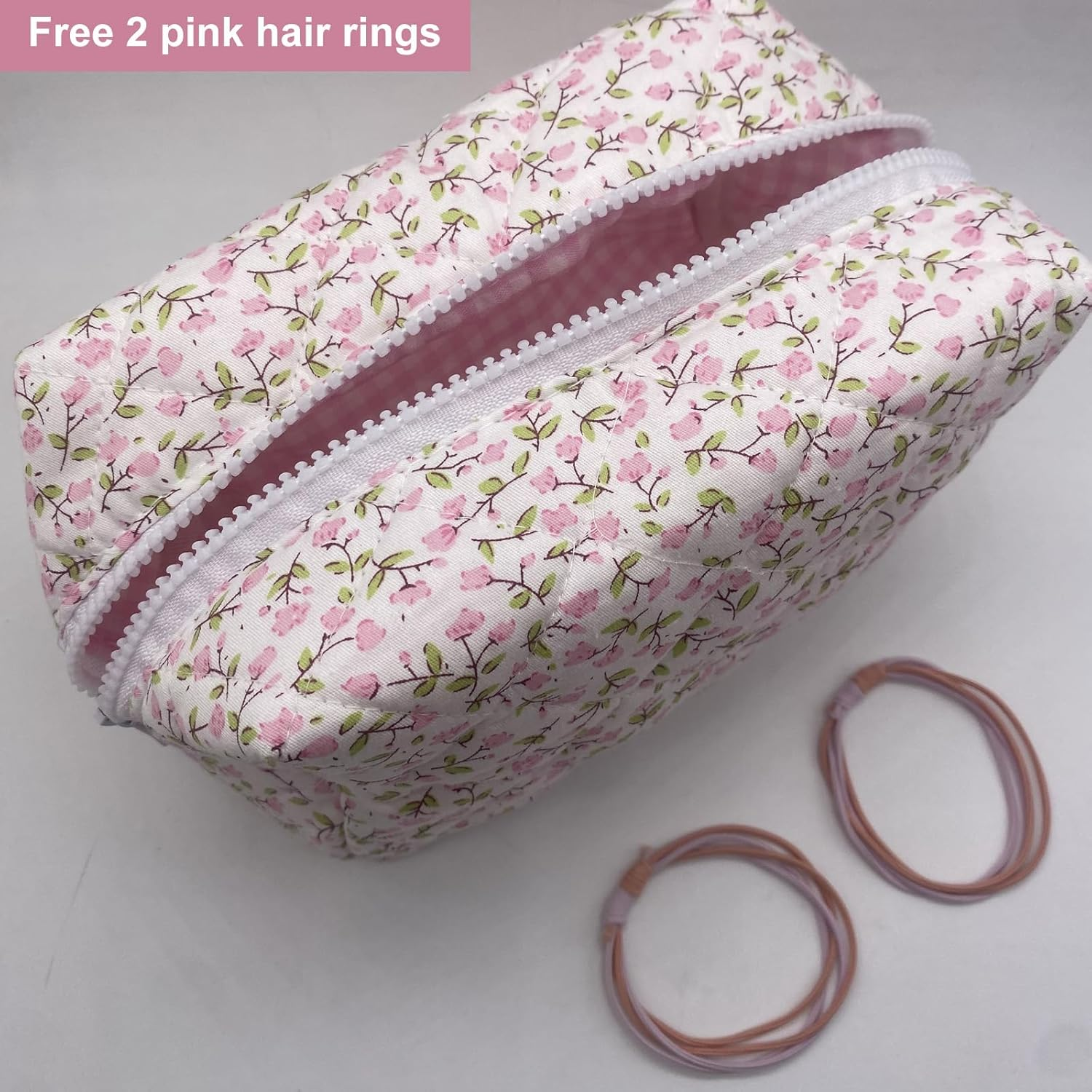 Aikeis Cosmetic Bag Suitable for Women Girls Cosmetic Bag image number 1