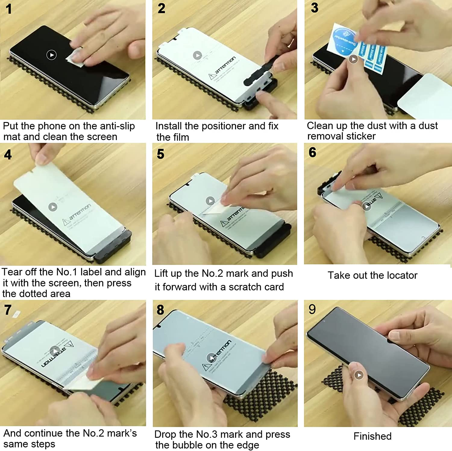 HEYUS [3 Pack] for Samsung Galaxy S23 Ultra Screen Protector, Full Cover HYDROGEL Aqua Screen Protector Curved for Samsung Galaxy S23 Ultra 5G image number 5