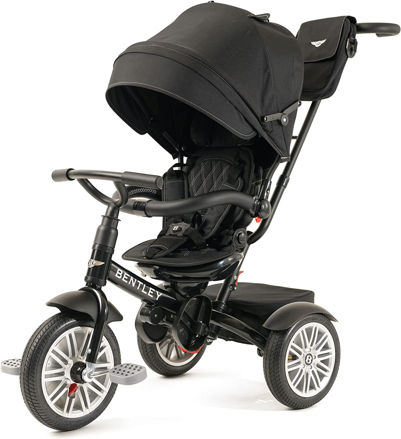 Bentley Trike - All Terrain Toddler Bike 6-In-1, Officially Licensed & Designed by Bentley Motors UK; Baby to Big Kid Tricycle Is a Compelling Statement of Performance and Luxury, Onyx Black (10M-5Y) image number 1
