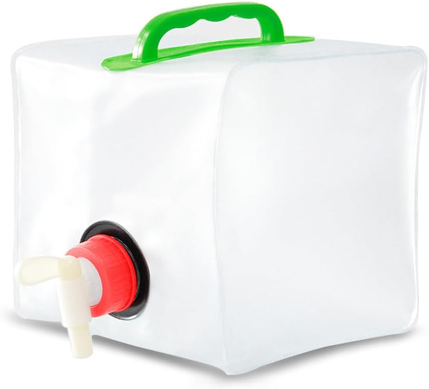 AIMALL Collapsible Water Container with Spigot, Portable Folding Water Carrier for Camping, PVC Material, Available in 1.32-5.28 Gallons image number 2