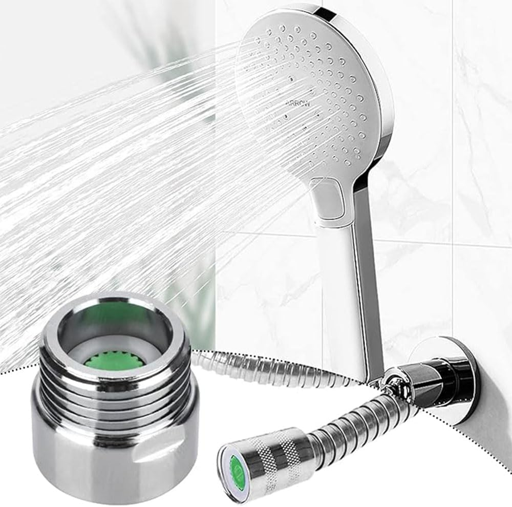 6 Pieces Shower Flow Reducer Limiter Set, Water Flow Saver Adapter, Water Flow Saver Adapter Set for Shower Hotel Bathroom Toilet (1.2/1.5/1.8/2.0/2.2/2.5 GPM) image number 5