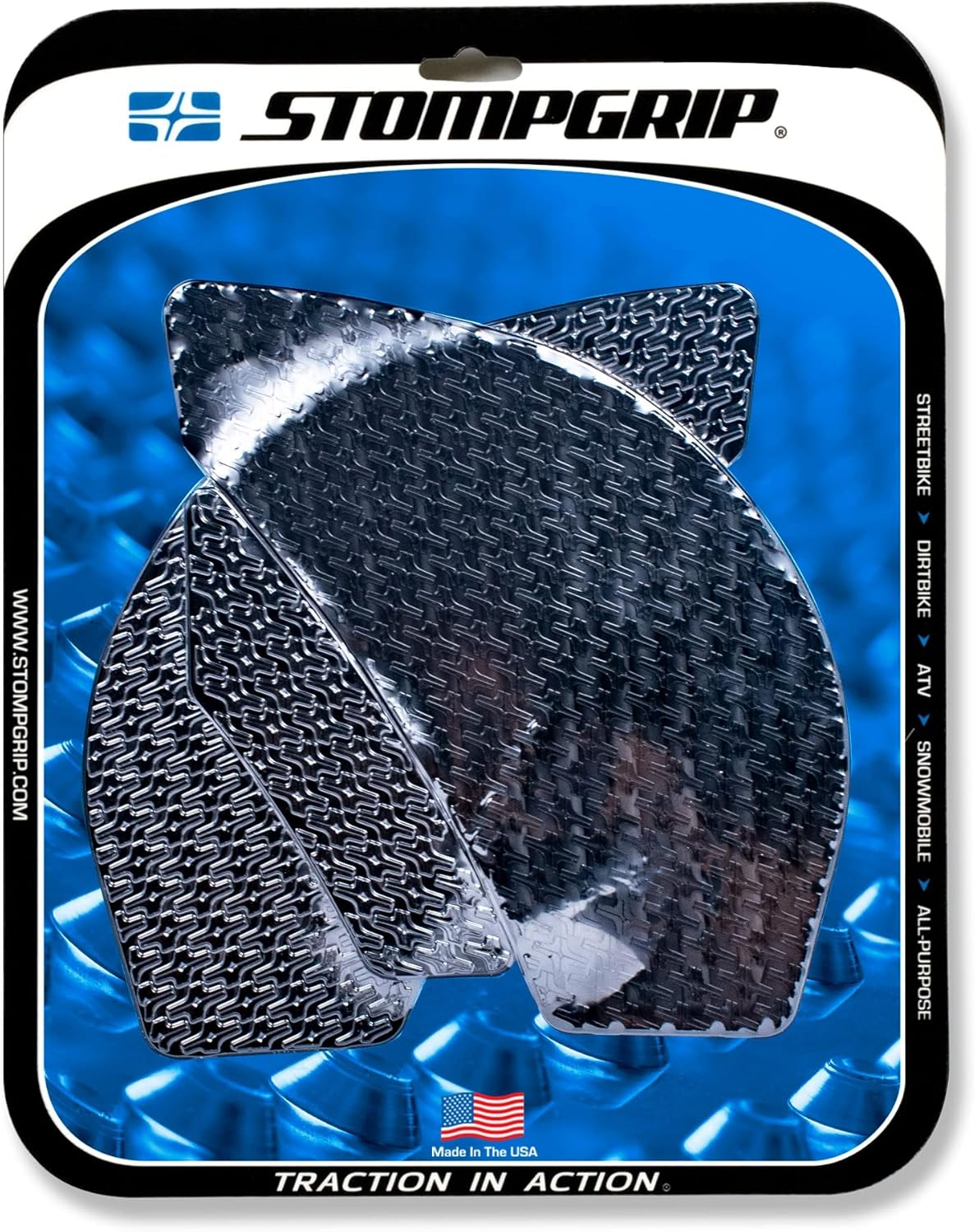 STOMPGRIP ICON ZX-6R 09-20 55-14-0037B Traction Pad Tank Kit, Black