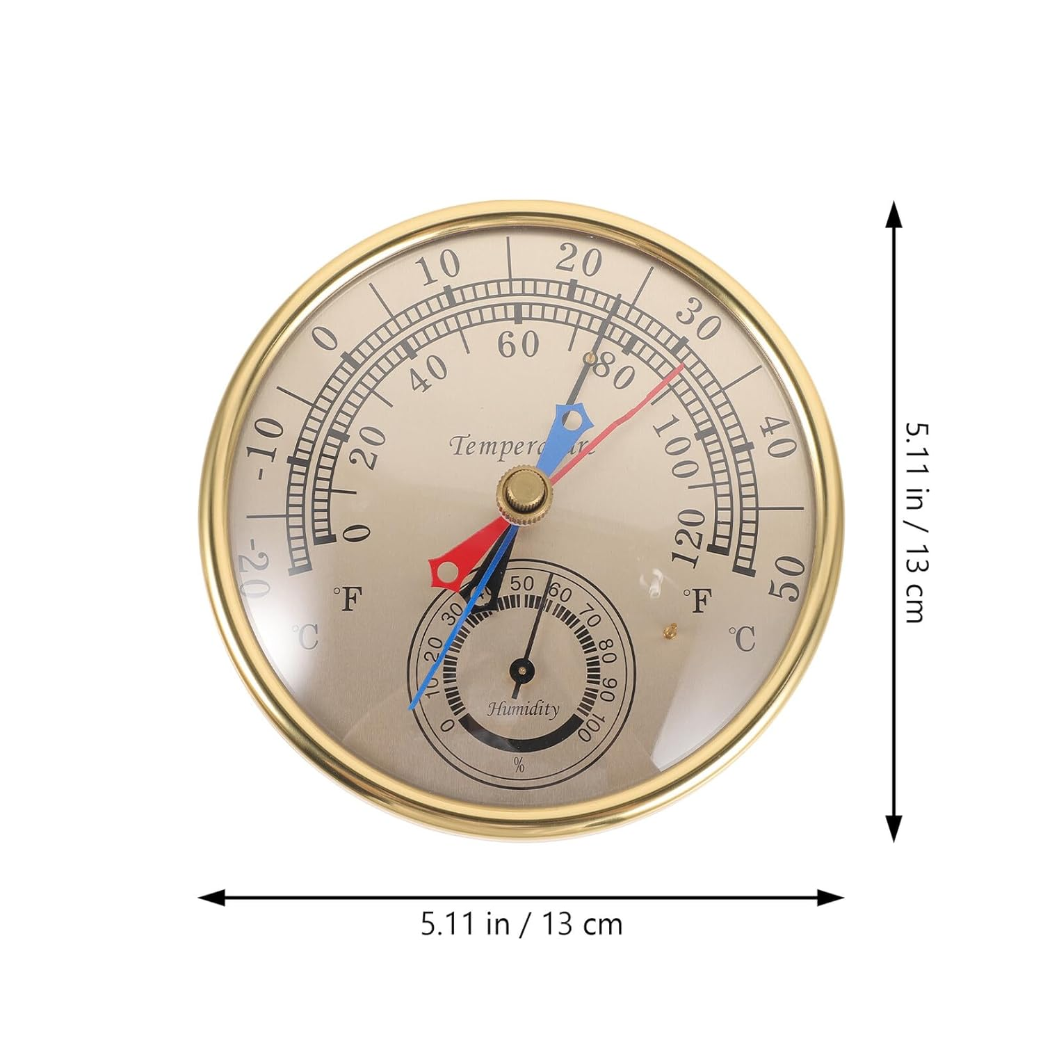 COHEALI Greenhouse Temperature Humidity Monitor Hygrometer Indoor Outdoor Weather Thermometer with Dial for Patio Garden and Hotbeds image number 2