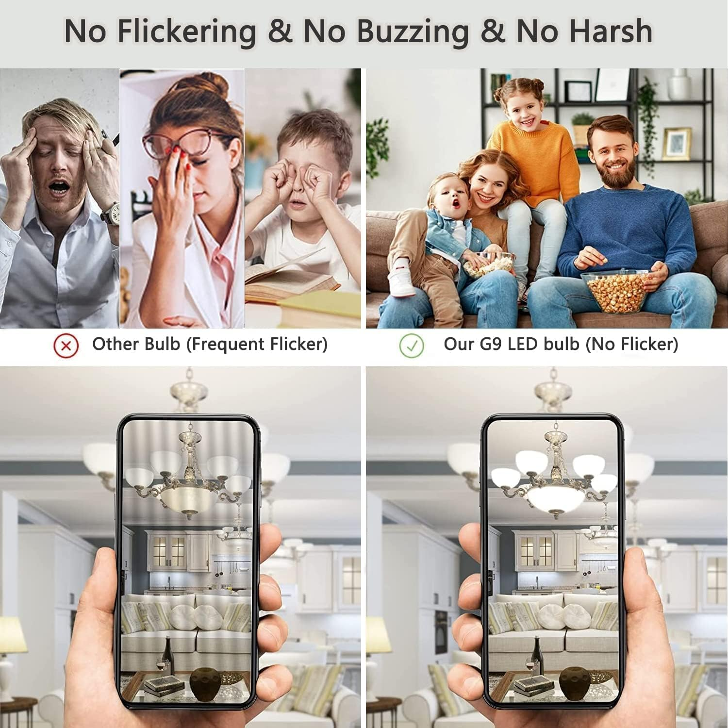 TRIJZHOU G9 3 W LED Bulbs Equivalent to 30 W-35 W Halogen Bulb, 430 Lumen, AC 220-240 V, Not Dimmable 6000 K Cool White, No Flicker, Energy Saving Small Bulb for Faretti Plafoniere, Pack of 5 image number 4