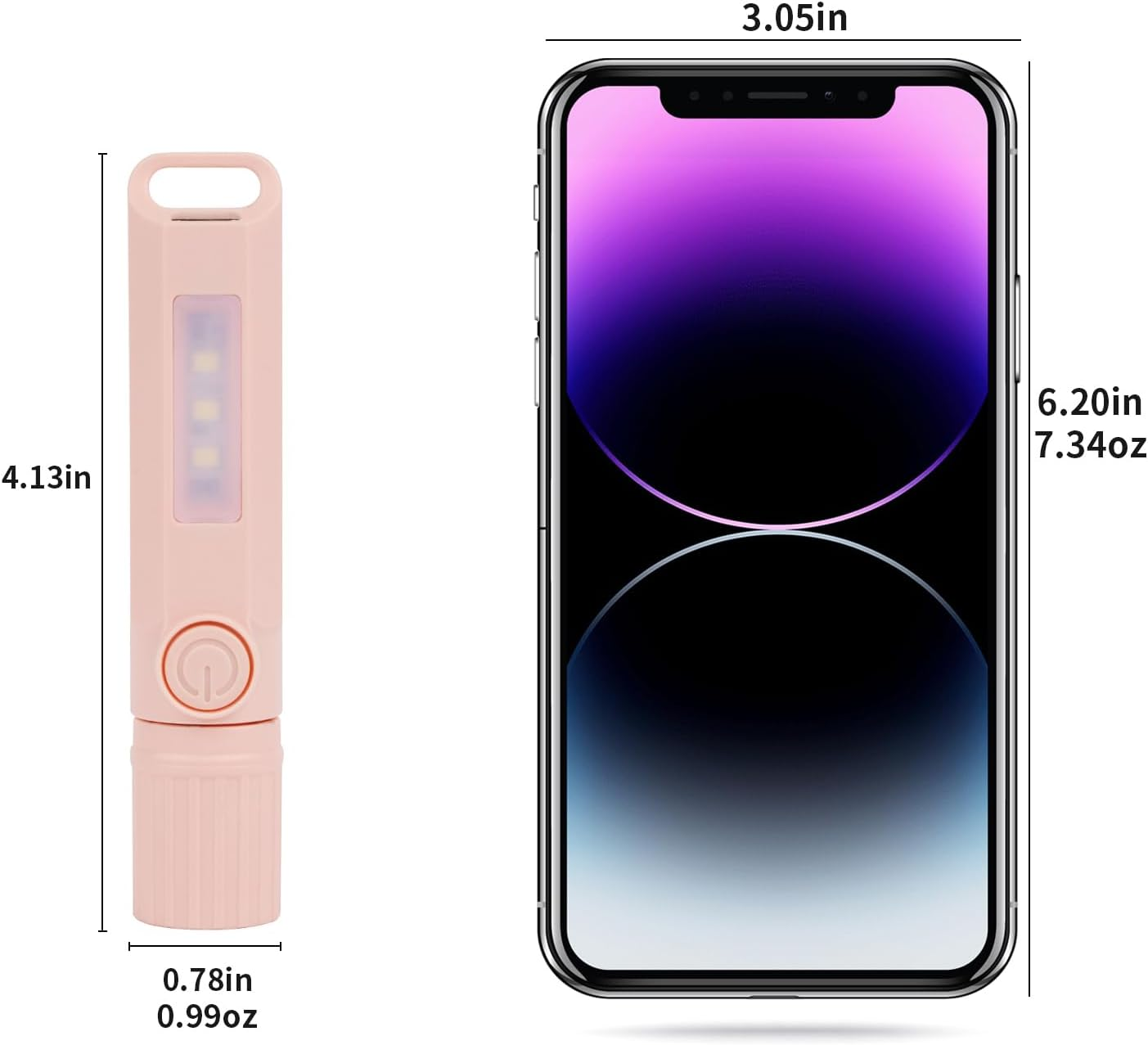 Hilngav 3 Pack Rechargeable Flashlights USB C Mini LED Flashlights, Camping Lantern Combo Flashlight, Ultralight Zoomable Flashlights, for Gift, Camping, Hiking, Night Reading Etc (3 Pack)