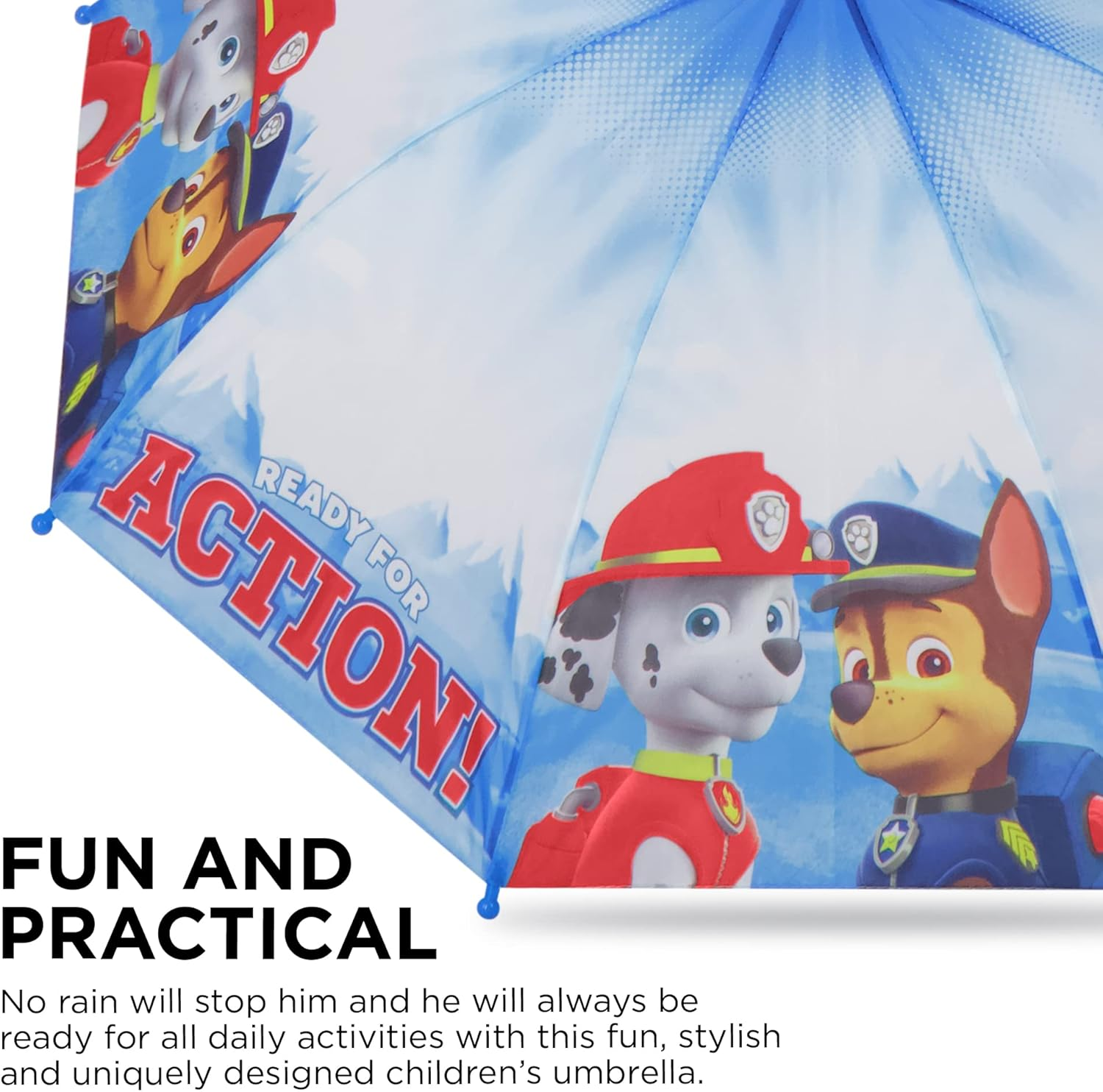 Nickelodeon Toddler and Boys' Paw Patrol Slicker and Umbrella Rainwear Set image number 5
