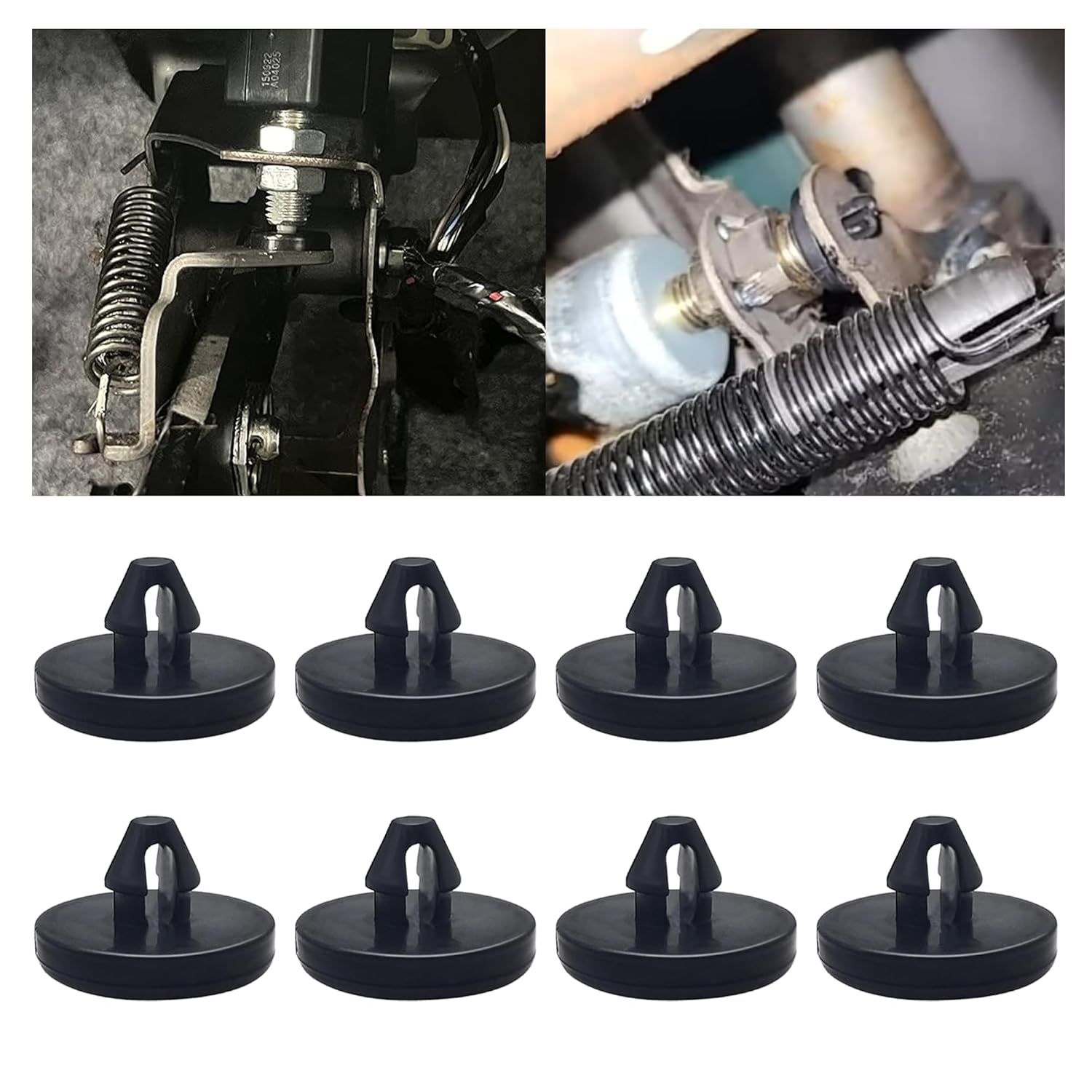 Stacool 4PCS Car Brake Pedal Stop Pad OEM# 90541-06036, Push Button Switch, Manual Operation, Black