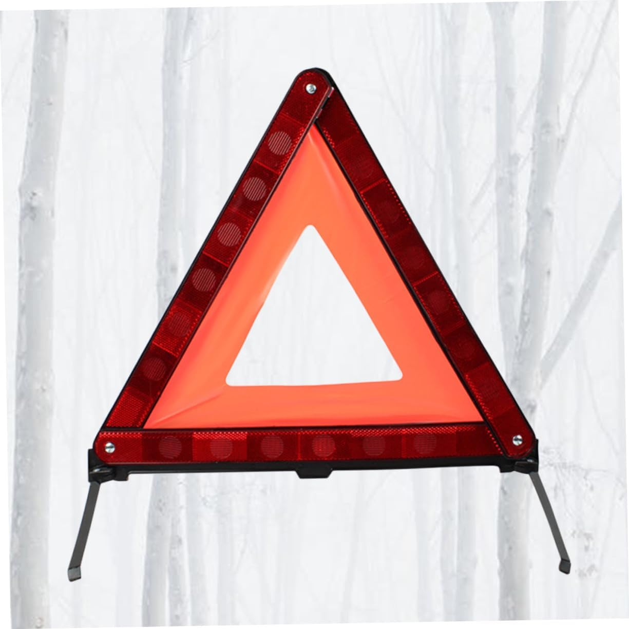 Reflective Red Triangle Warning Sign Car Road Safety Emergency Hazard Warning Sign Portable for Vehicle Breakdowns and Roadside Use image number 6