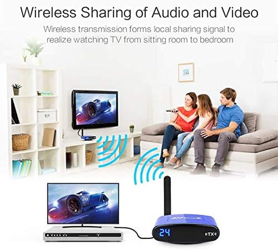 5.8Ghz 200M Wireless AV Sender TV Audio Video Transmitter Receiver PAT-535 image number 6