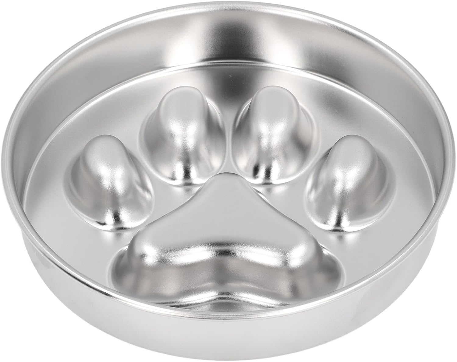 Slow Feeder Dog Bowls, Stainless Steel Shallow Pet Food Bowl for Large Dog, Dog Puzzle Bowl for Home