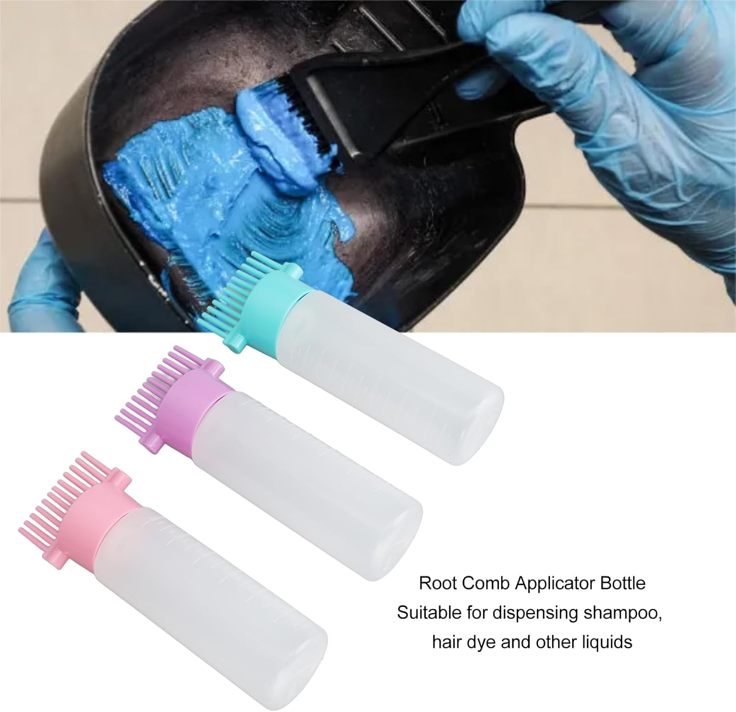 ROOT COMB APPLICATOR BOTTLE PRECISE HAIR DYE BRUSH 6 OZ image number 1