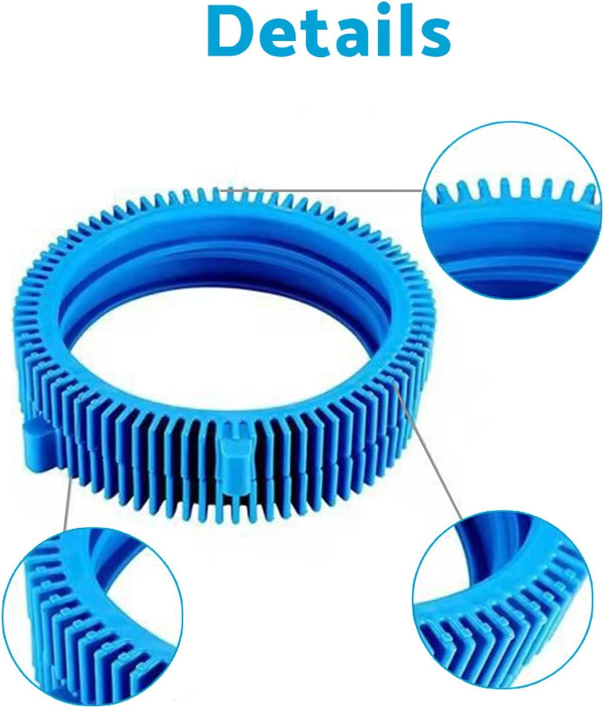 ALL in RED BOX 2 Pack 896584000-143 Blue Front Tire Kit with Super Hump, Replacement Suitable for Poolvergnuegen and Hayward Pool Cleaners image number 1