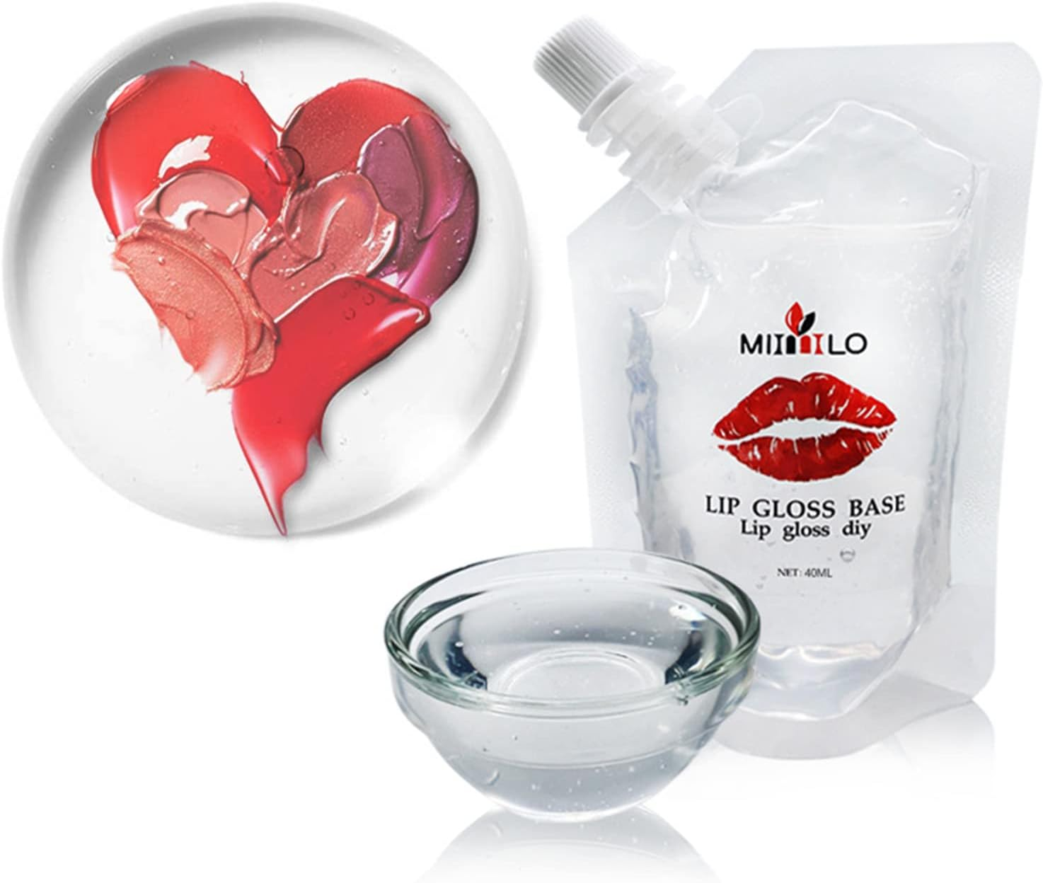 Tignapoo Clear Lip Gloss Base for DIY Lip Gloss Hydrated Moisturized Lips Fragrance-Free image number 3