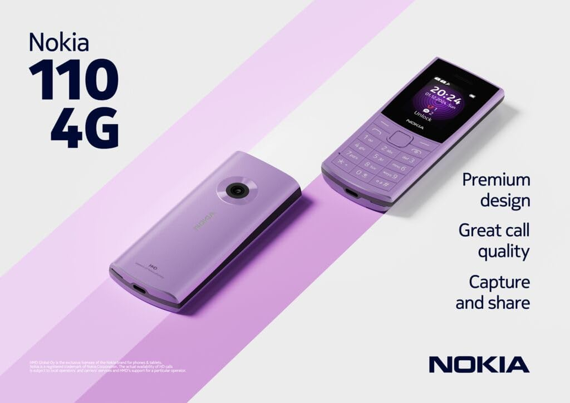 Nokia 110 4G 2024 Purple image number 5