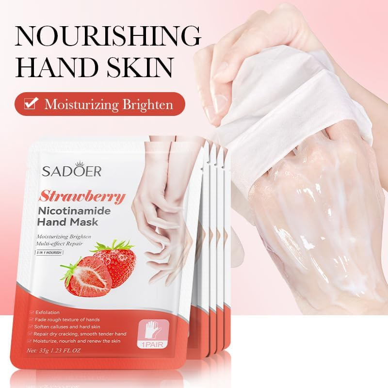 Nicotinamide Foot Mask Set, 6 Fruit Varieties, Moisturising Multi-Effect Repair, 35G image number 2