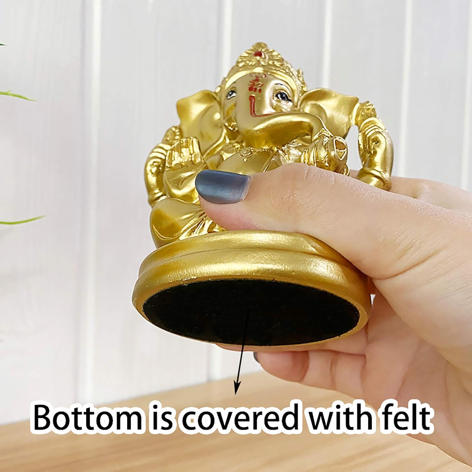 Bangbangda Hindu God Lord Ganesha Idol - Indian Ganesh Statue Sculpture India Murti Pooja Item Home Office Mandir Temple Puja Decor Yoga Zen Meditation Altar Shrine Kit Religious Gifts image number 4