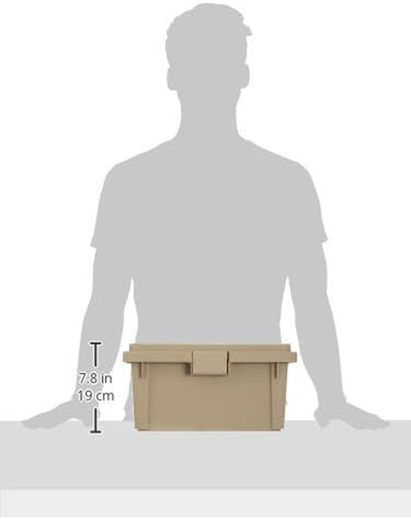 JEJ ST380S ST380S Storage Box, Made in Japan, Outdoor Storage, Camping, Sand Beige, Width 15.0 X Depth 8.7 X Height 7.5 Inches (38 X 22 X 19 Cm) image number 2