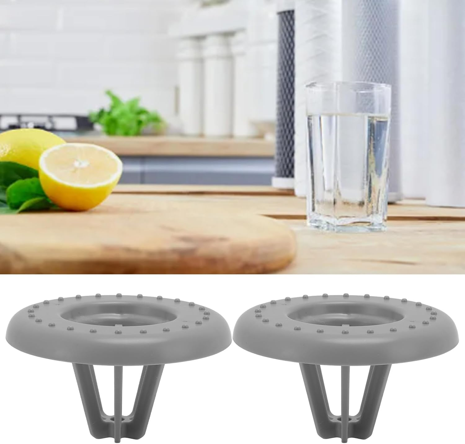 Water Bottle Rack Dryer, Bottle Drying Rack Thickened 2Pcs Multipurpose for Drinking Glasses (Gray)