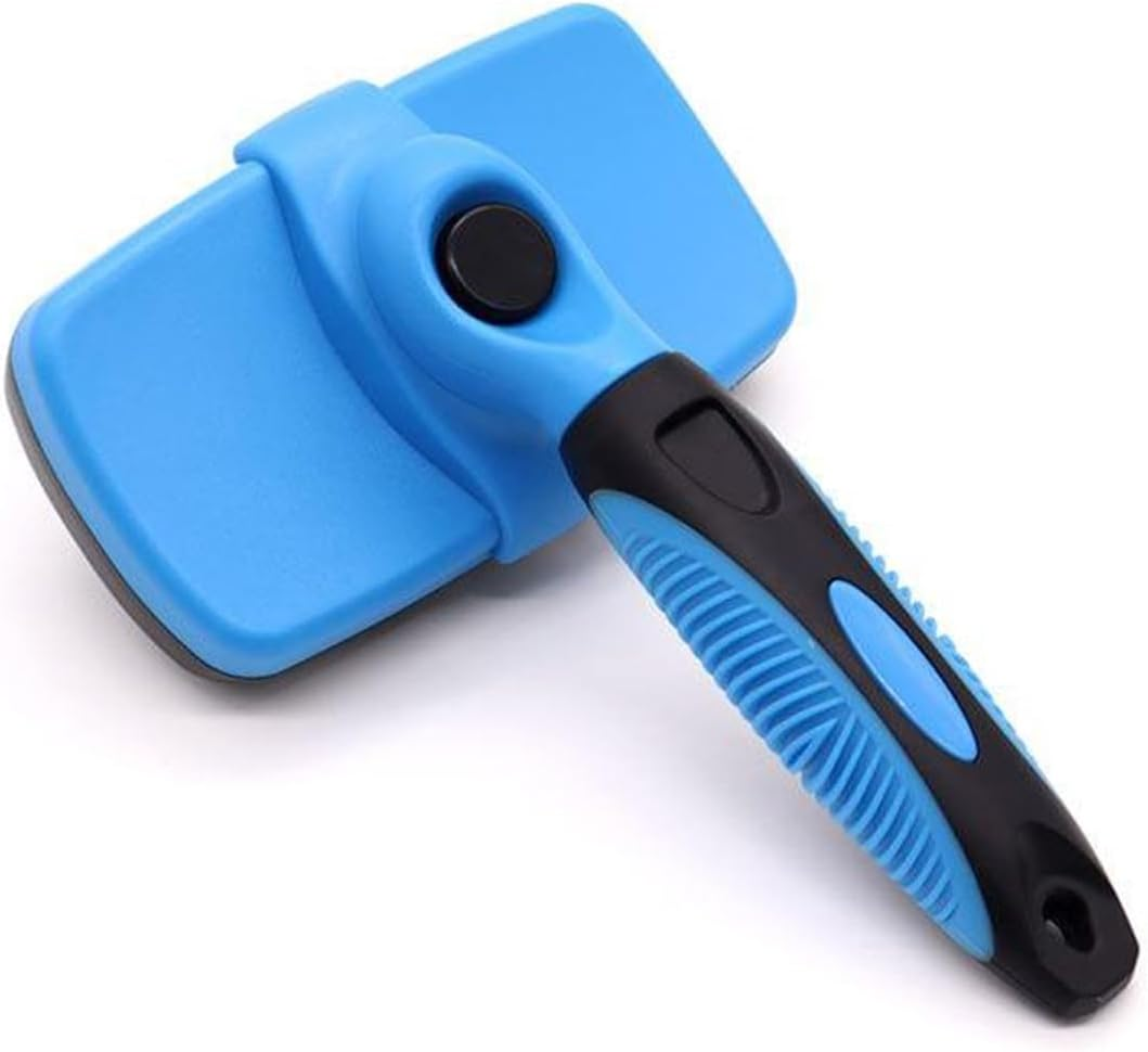 PHCOMRICH Self Cleaning Slicker Brush for Dogs& Cats, Skin Friendly Grooming Brush Grooming Tool for Dogs & Cats, Deshedding Pet Supplies Accessories (Purple)