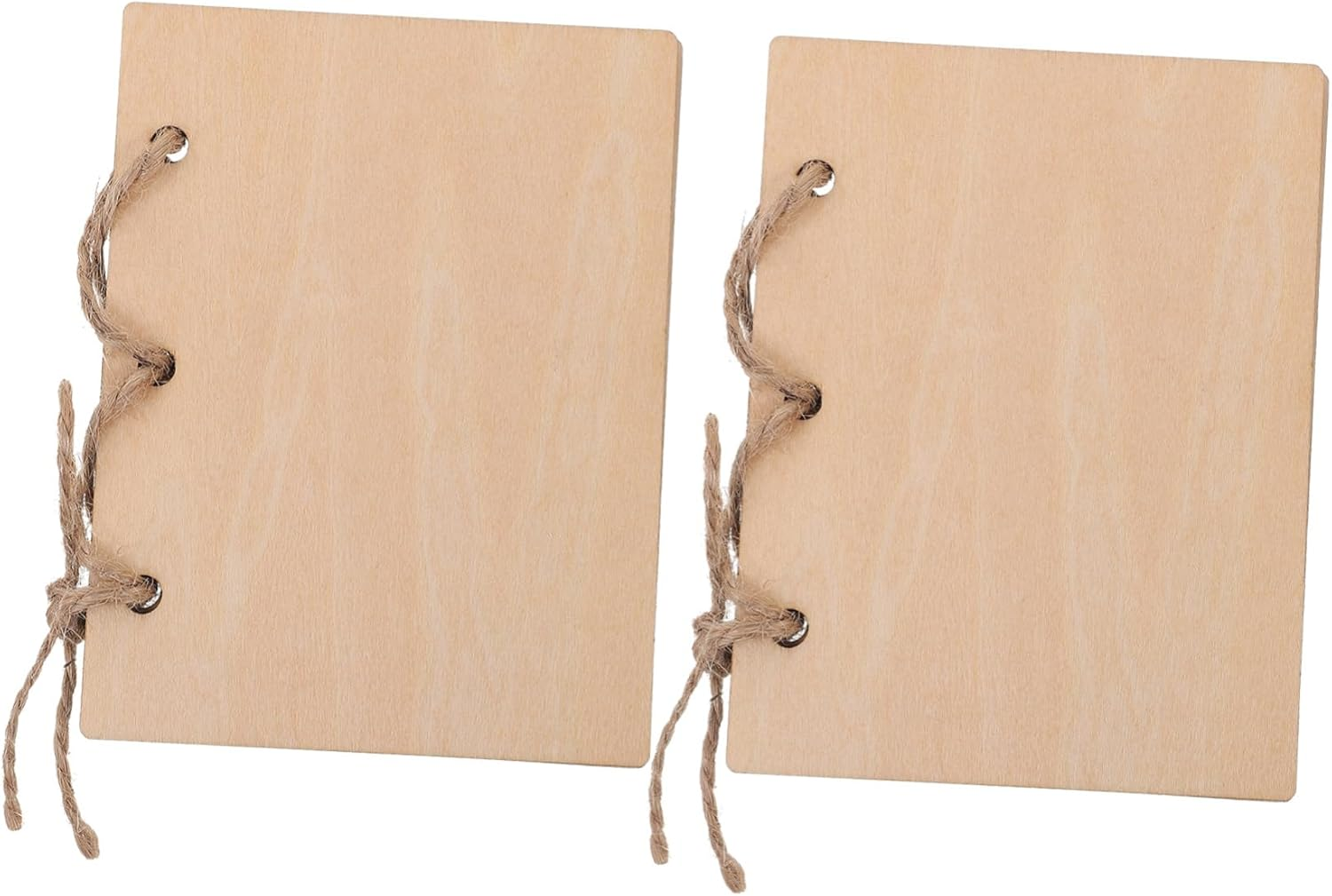 Tofficu 2Pcs Wooden Pledge Books for Wedding Planner Bride Groom Gifts Guest Book Decor image number 1