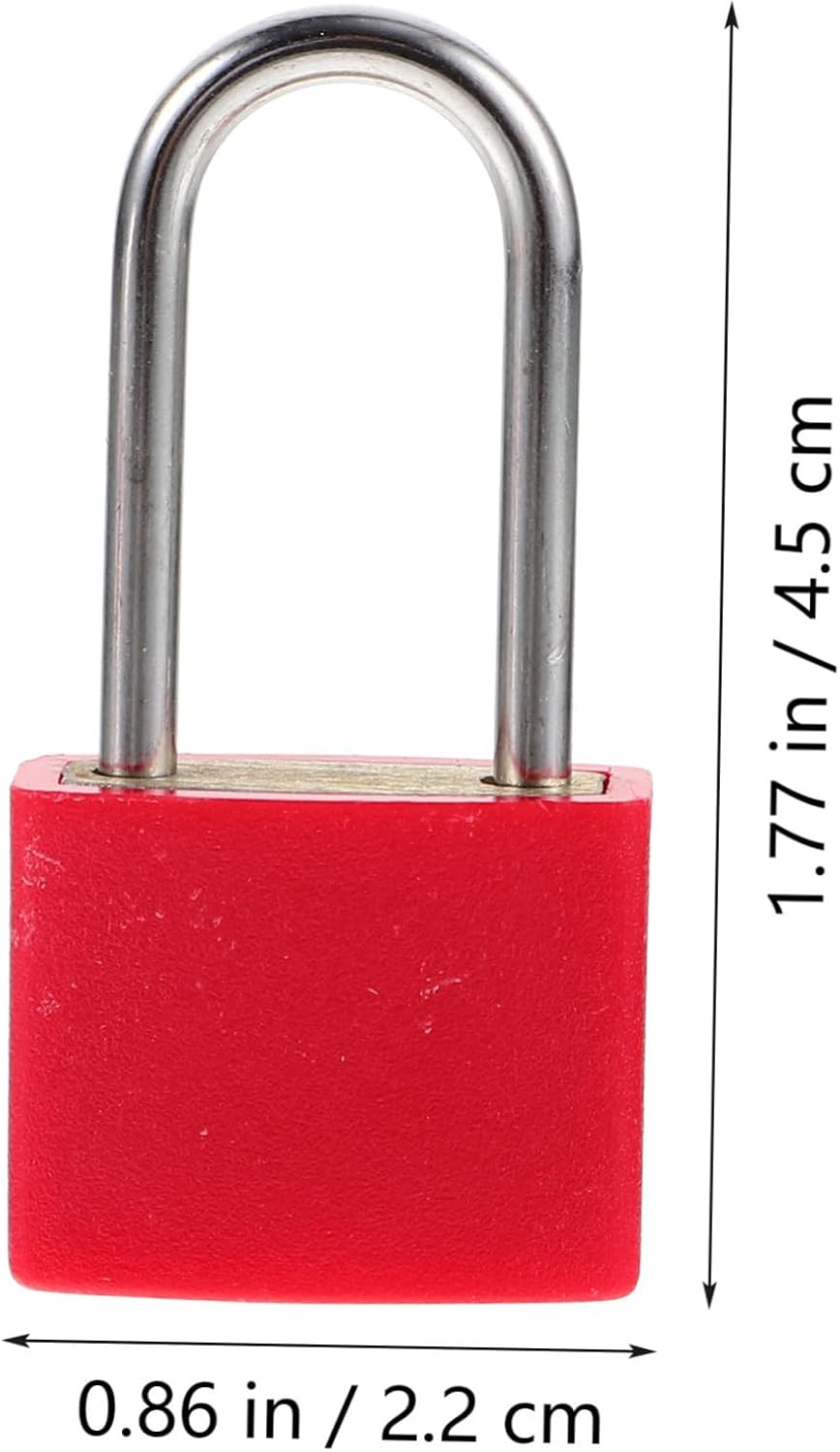 HOMSFOU 2Sets Mini Locks Keys Small Padlock for Luggage Backpack Diary Padlock Lock Key image number 1