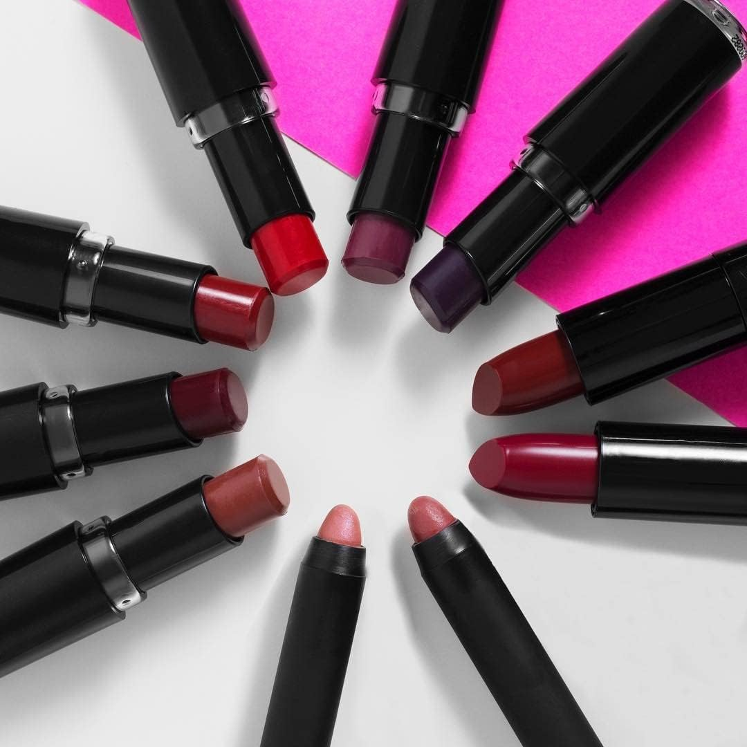Wet N Wild Perfect Pout Lipstick, Dark Red 99% Chance of Wine, Vegan | Gluten-Free | Cruelty-Free | Lip Color, Lip Color image number 6